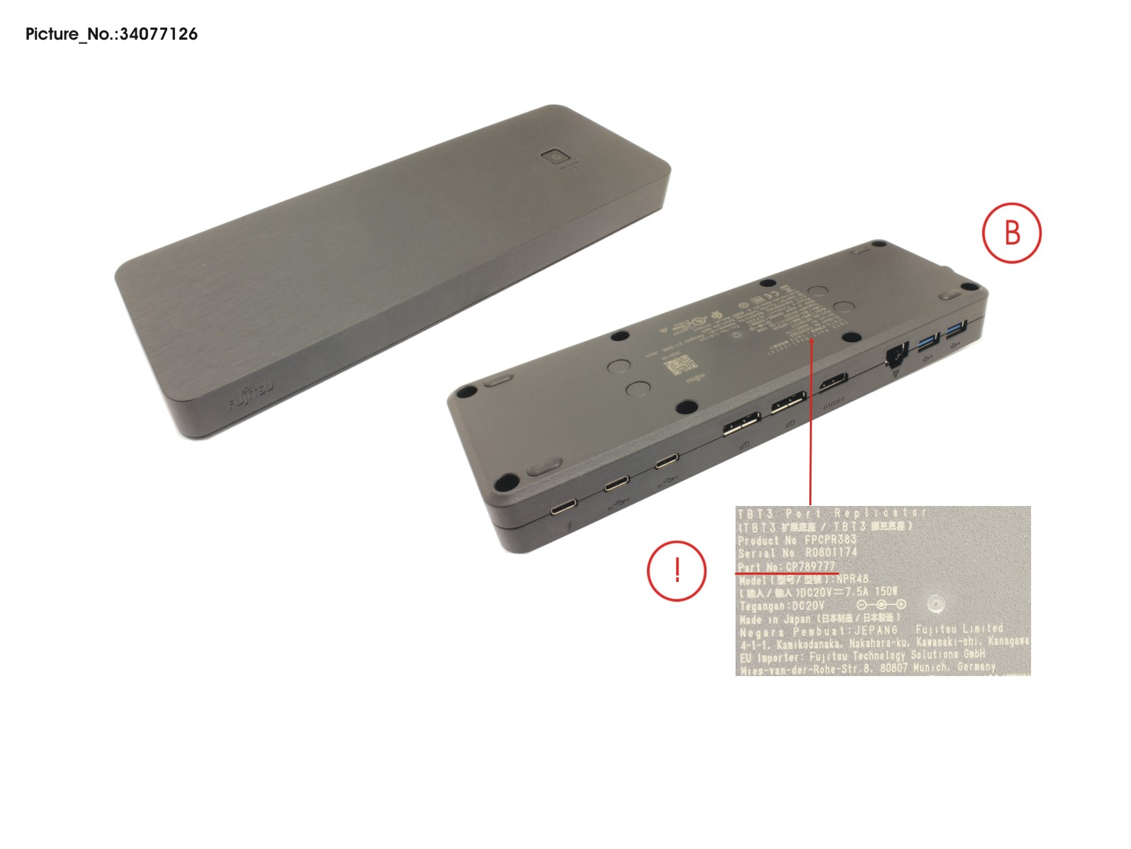 PORT REPLICATOR THUNDERBOLT 3 (TRIDENT) - B-Ware PORT REPLICATOR THUNDERBOLT 3 (TRIDENT) - B-Ware