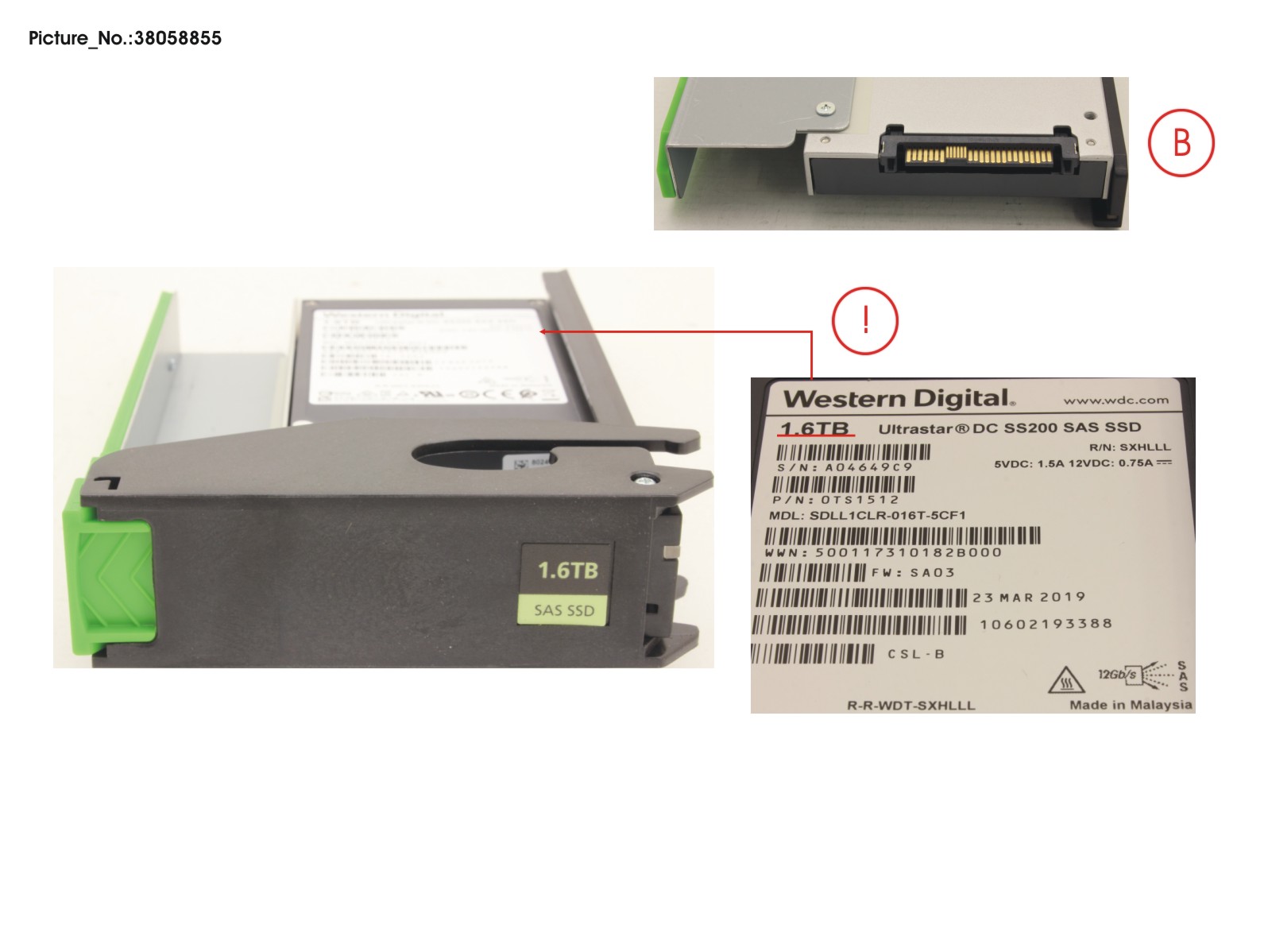 JX60 S2 MLC SSD 1.6TB 3DWPD SPARE