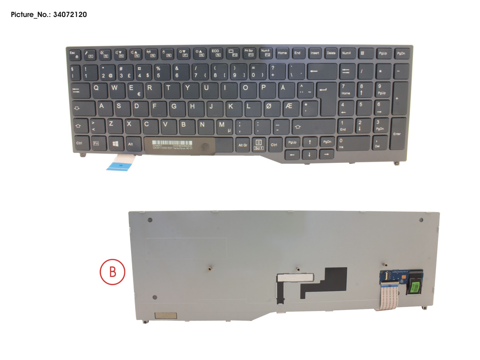 KEYBOARD BLACK W/O TS NORWAY KEYBOARD BLACK W/O TS NORWAY