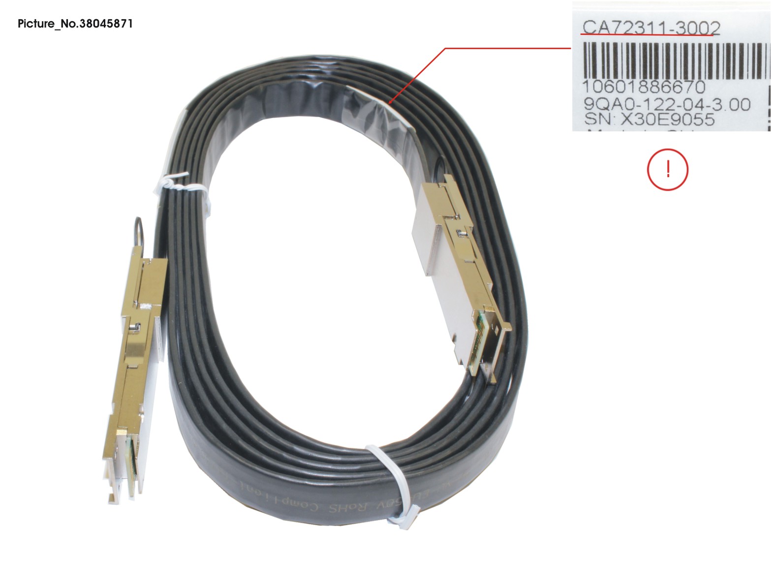 FUJITSU DX S3 HE QSFP+ CU CABLE 3M