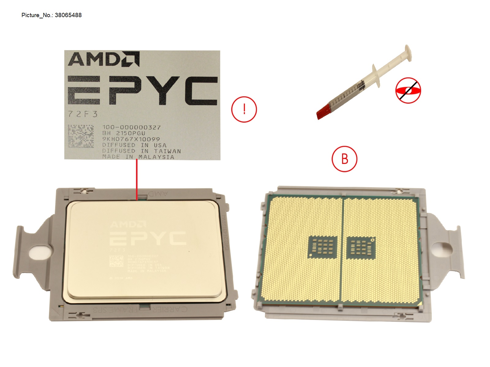 SPARE AMD EPYC 72F3 (3.7GHZ/8CORE/256MB)