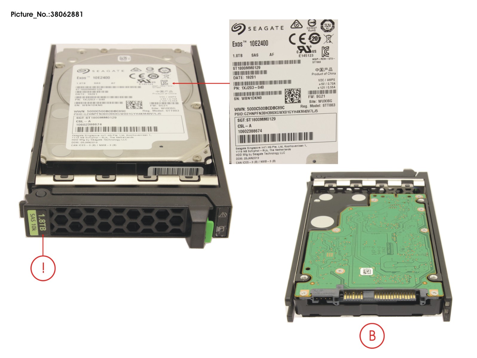 FUJITSU HD SAS 12G 1.8TB 10K 512E HOT PL 2.5 EP