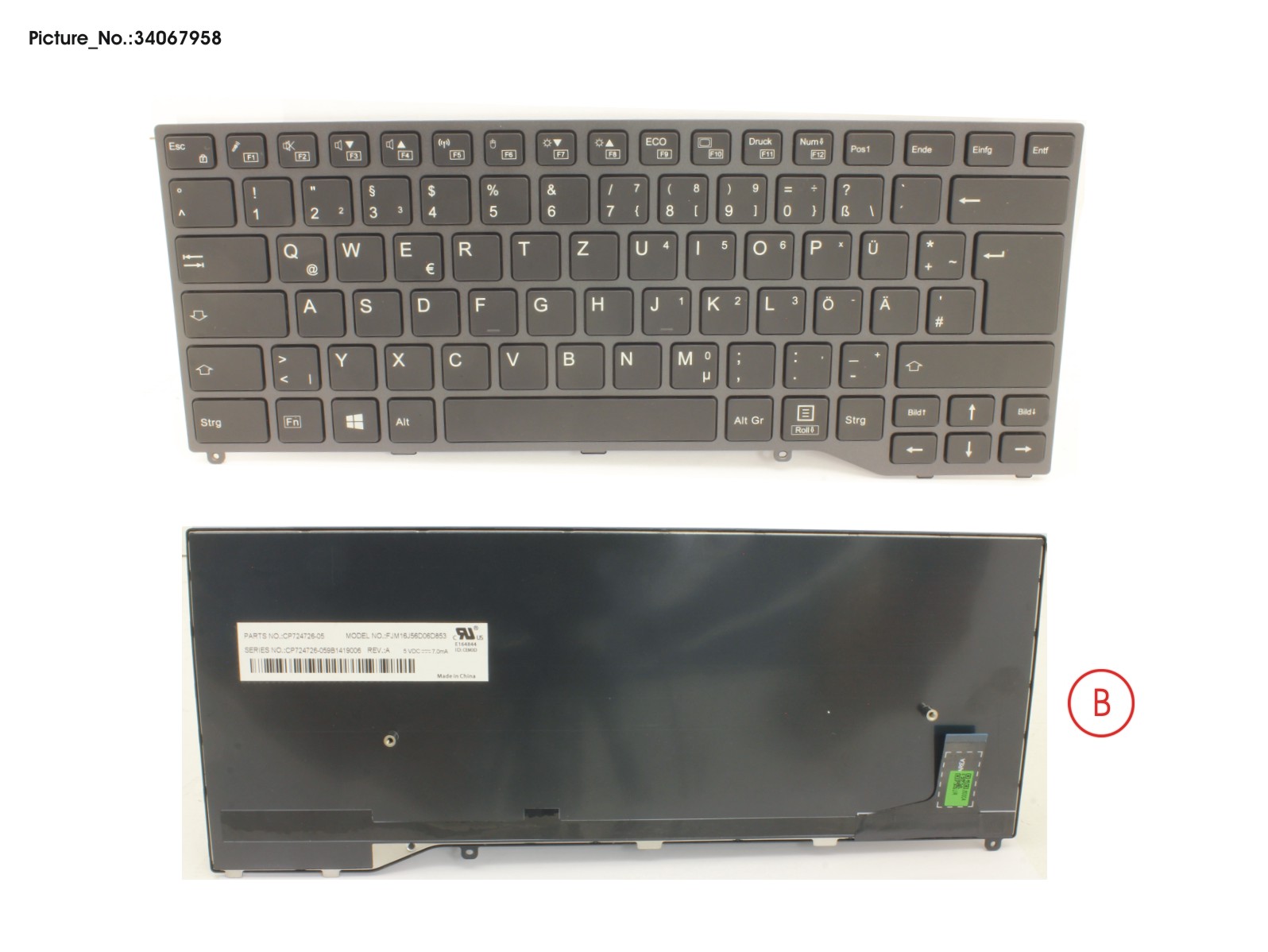 FUJITSU KEYBOARD BLACK W/O TS GERMAN FUJITSU KEYBOARD BLACK W/O TS GERMAN