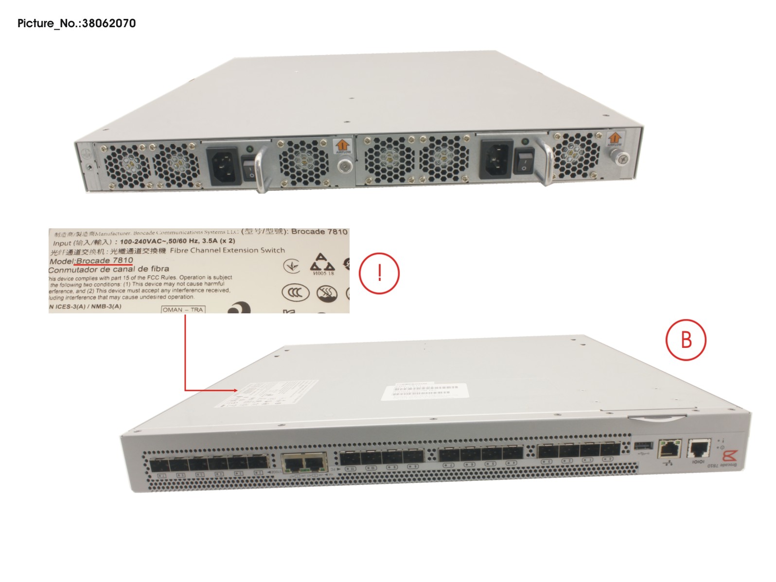 FRU 7810, WITH 2XPSU, W/O SFP