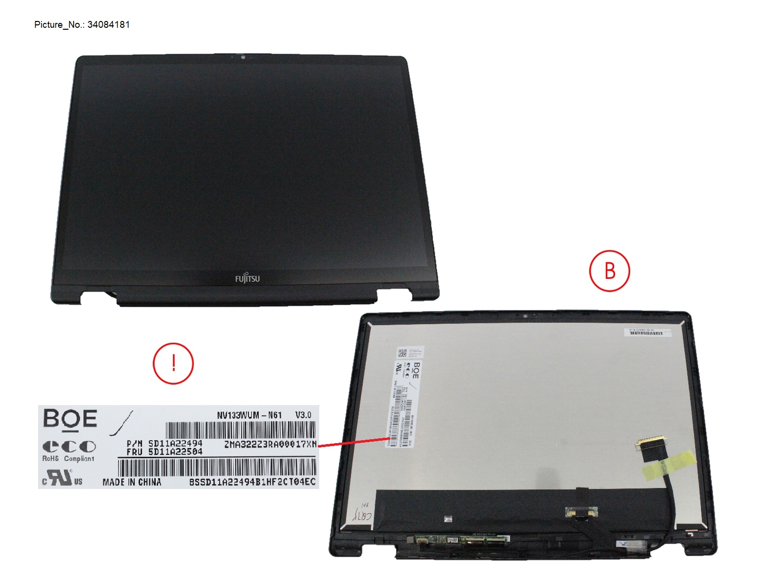 LCD FRONT COVER W/ TOUCH PANEL 300CD LCD FRONT COVER W/ TOUCH PANEL 300CD