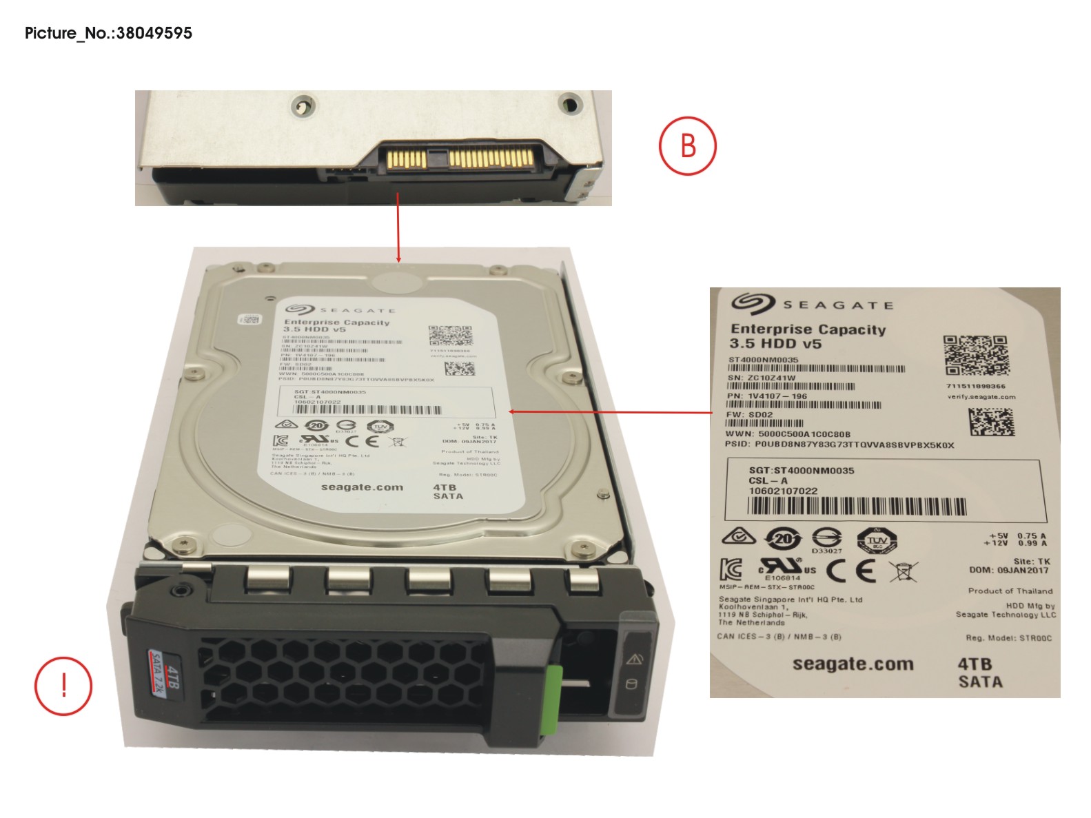 HD SATA 6G 4TB 7.2K HOT PL 3.5 BC