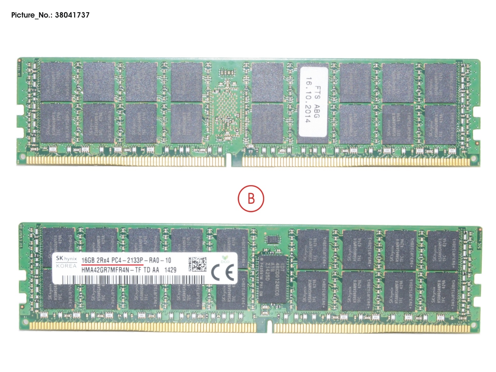 Fujitsu 16GB 2RX4 DDR4-2133 R ECC