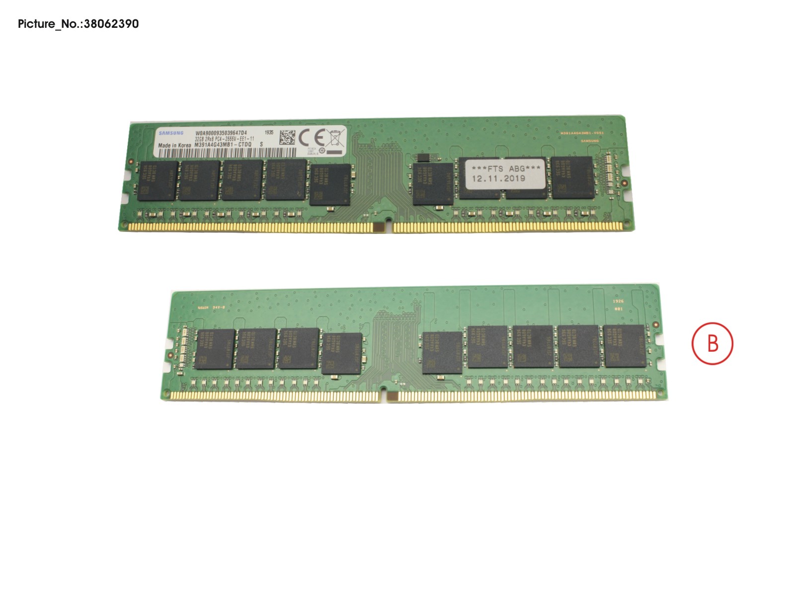32GB (1X32GB) 2RX8 DDR4-2666 U ECC