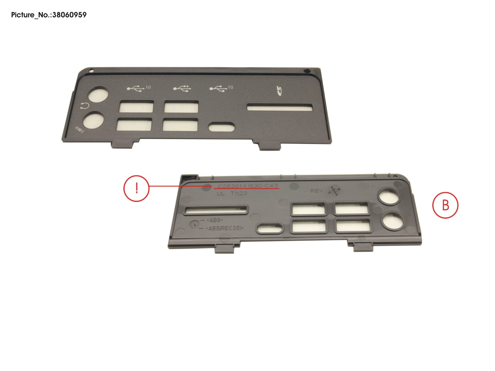 FUJITSU FRONT I/O SUB BEZEL