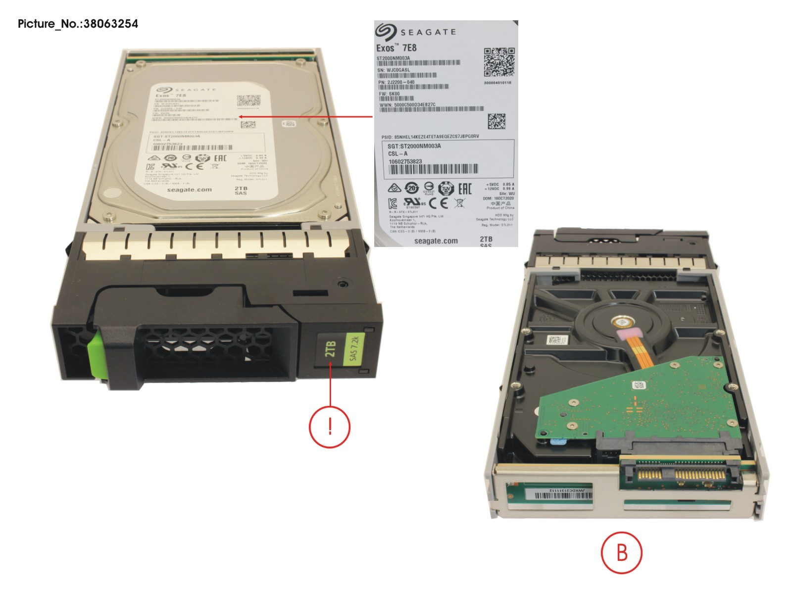 JX40 S2 3.5  2TB 7K2 SAS