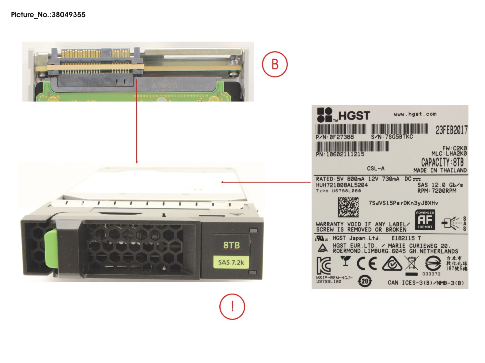 JX40 S2 3.5 8TB 7K2 12G 512E