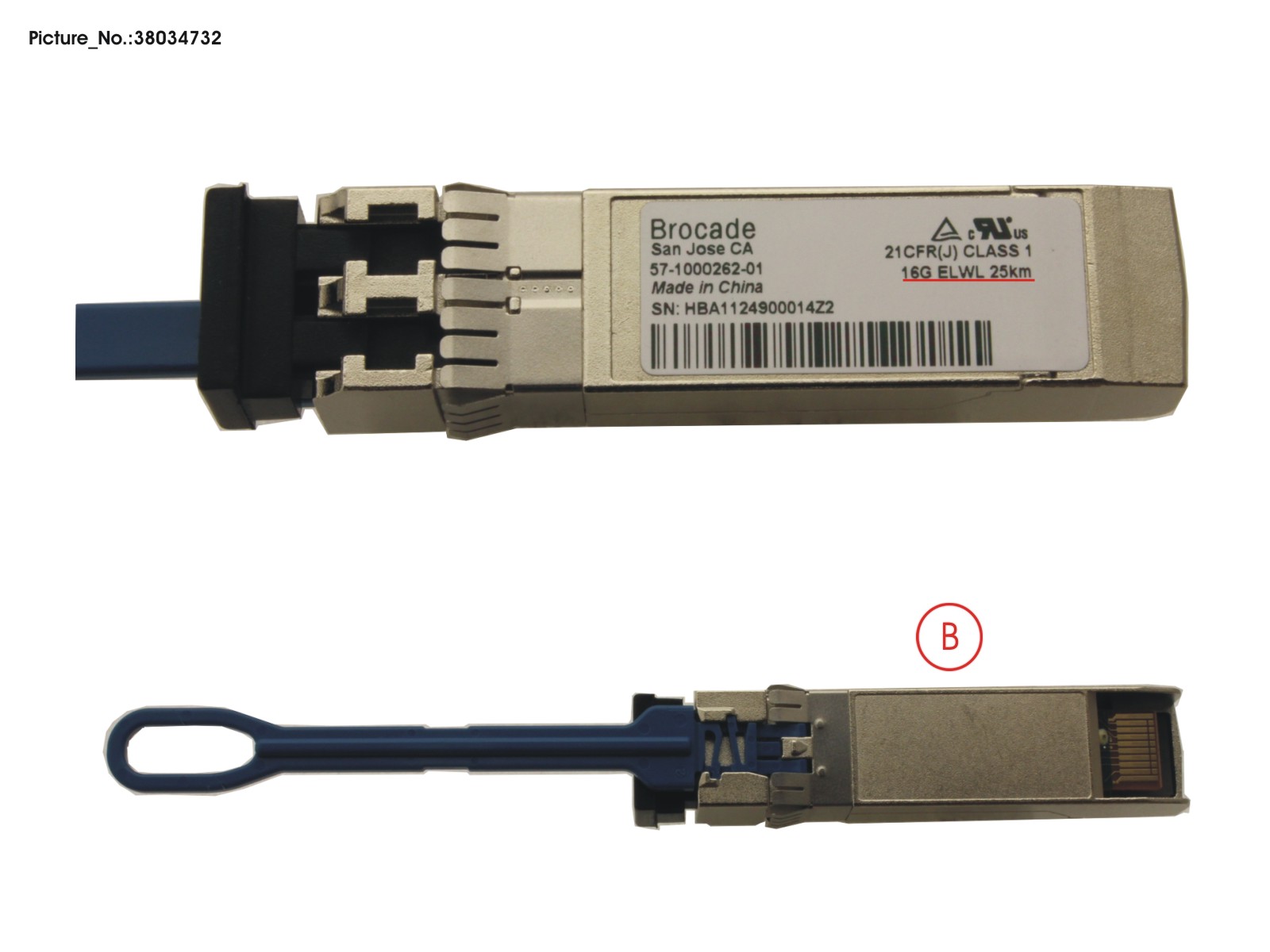 BR SFP, LWL (SMF), 16GB/S 25KM