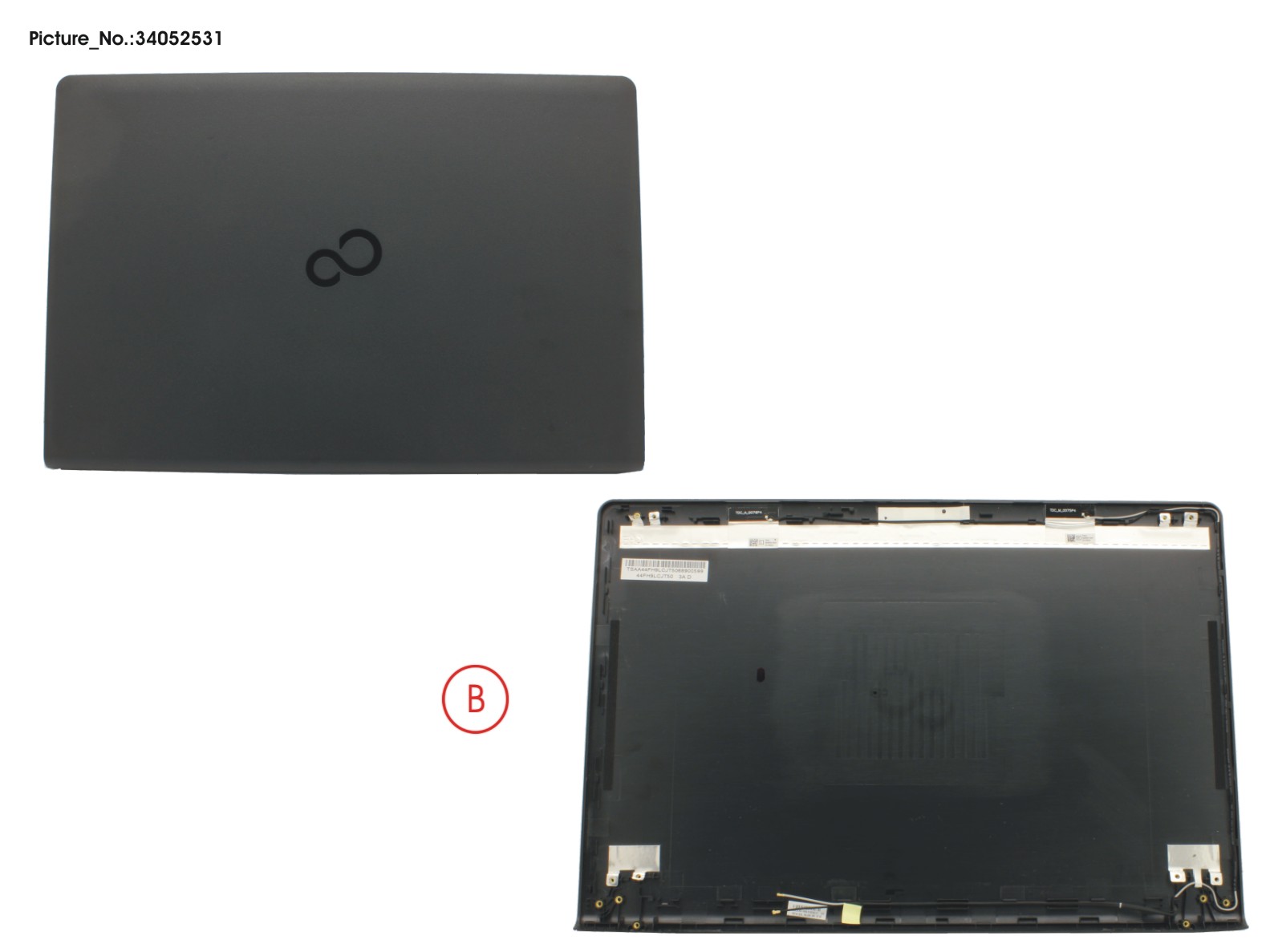 FUJITSU LCD BACK COVER ASSY