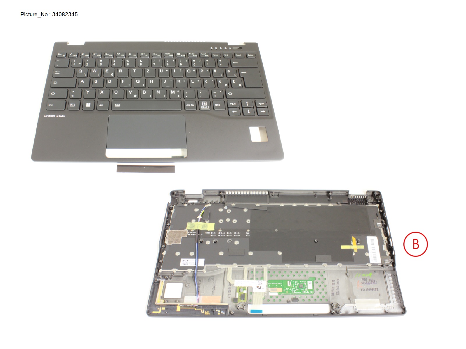 UPPER ASSY INCL. KB E EURO. W/PV(5G ANT) UPPER ASSY INCL. KB E EURO. W/PV(5G ANT)