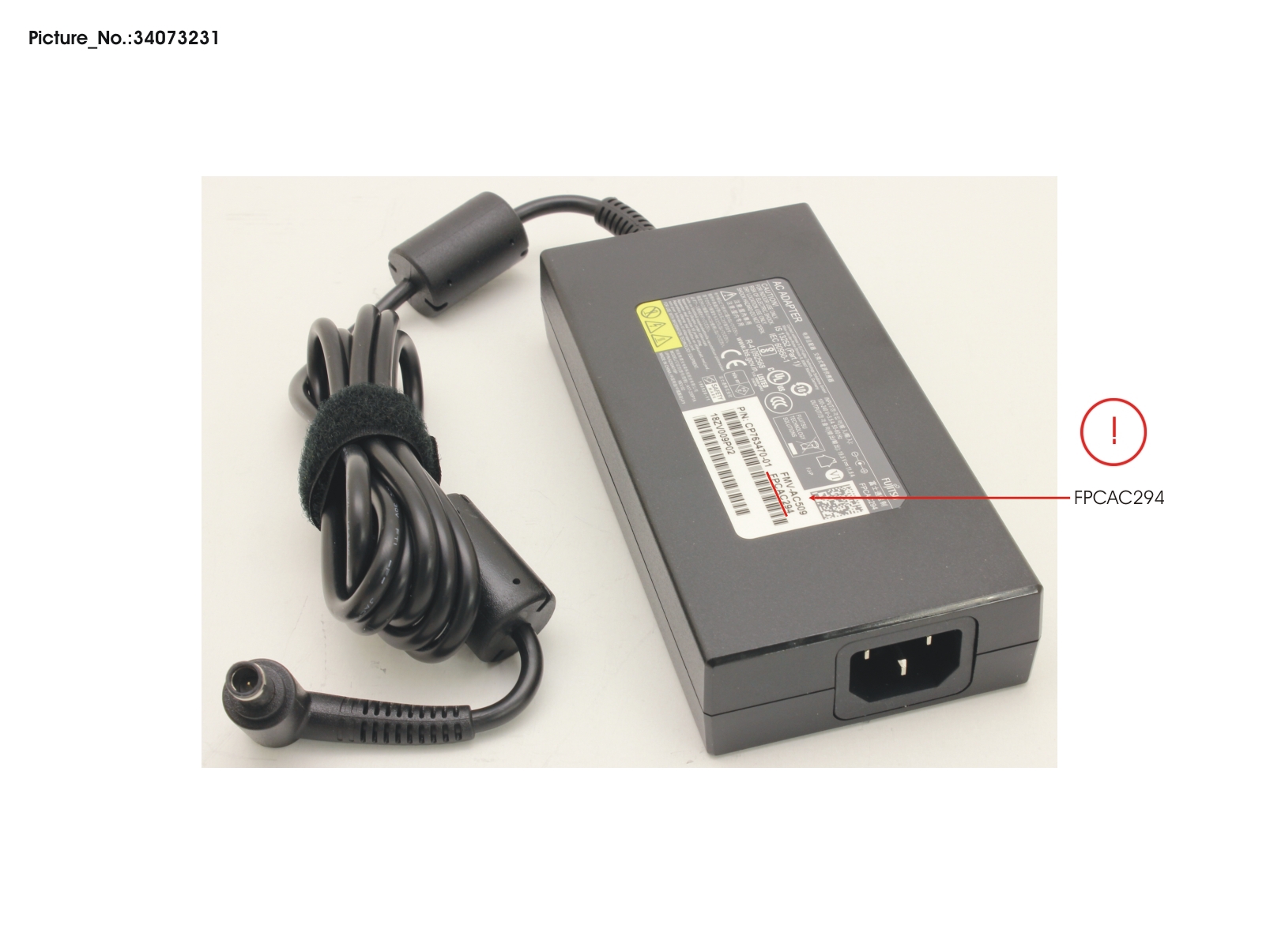 FUJITSU AC-ADAPTER 19,5V 230W (3-PIN,W/BIS)