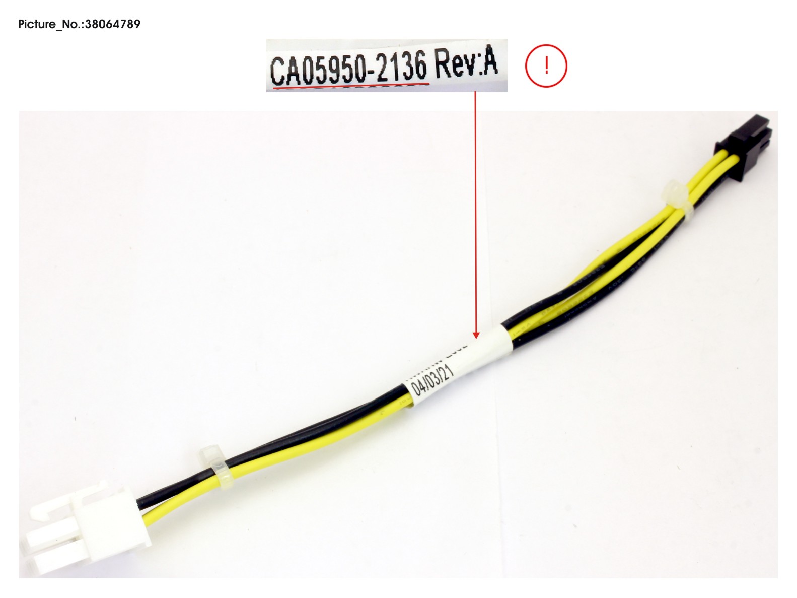 POWER REAR 4X2.5 BP CABLE (MB TO 4XRHSBP