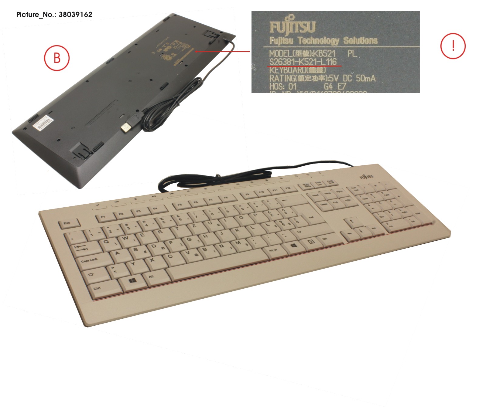 KEYBOARD KB521 PL