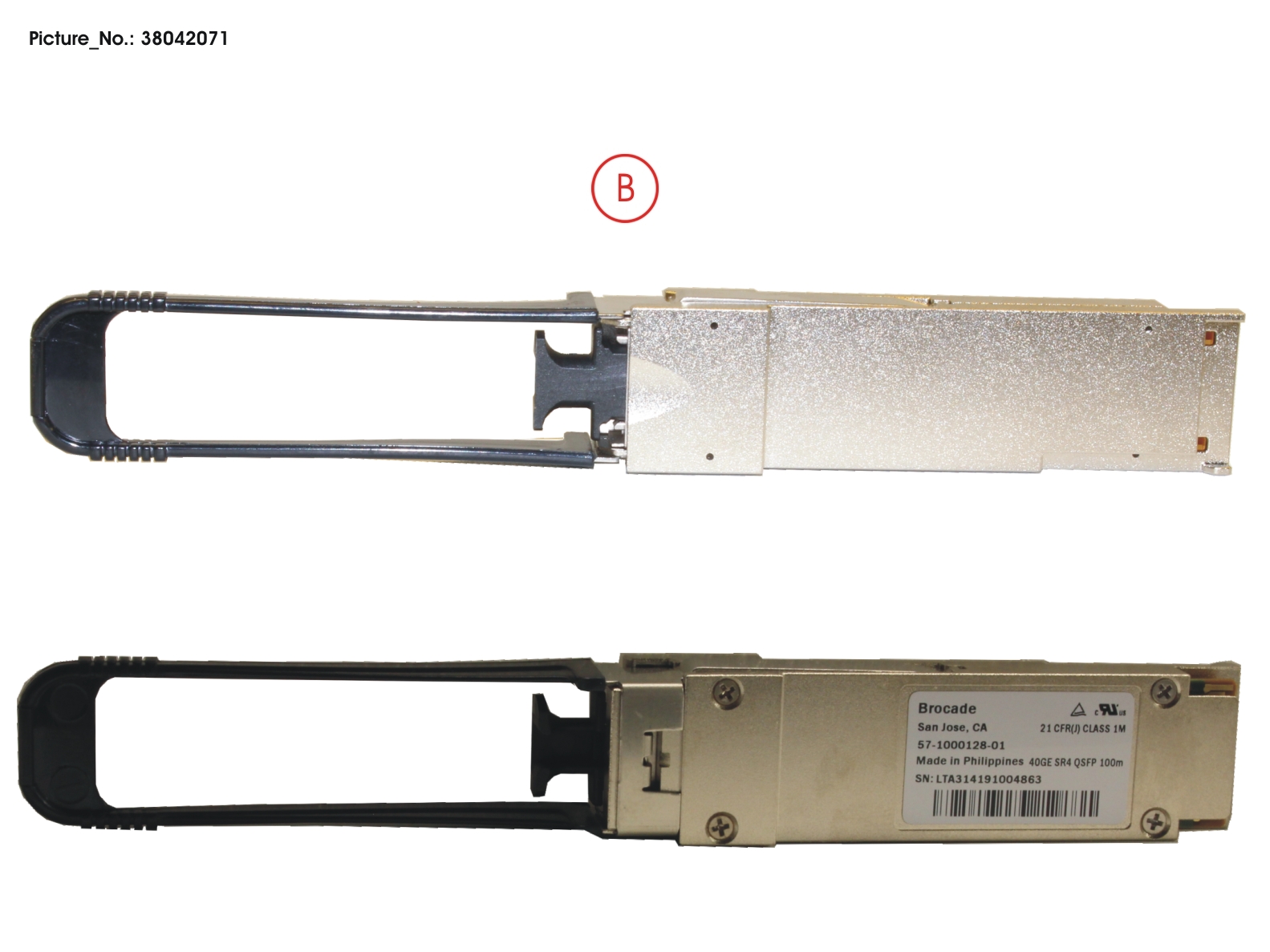 40 GBE QSFP MODULE (BROCADE) 40 GBE QSFP MODULE (BROCADE)