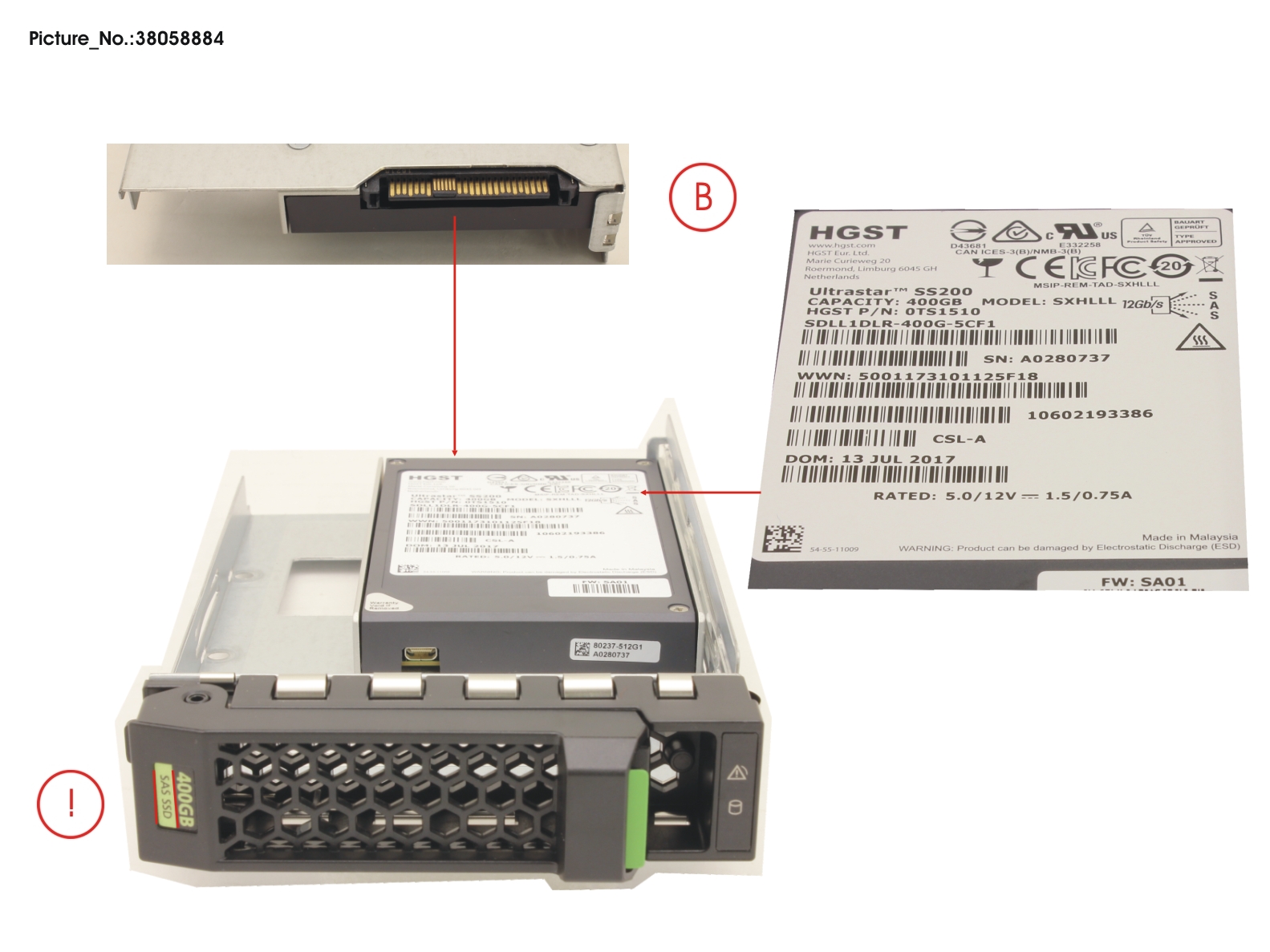 SSD SAS 12G 400GB MIXED-USE 3.5 H-P EP