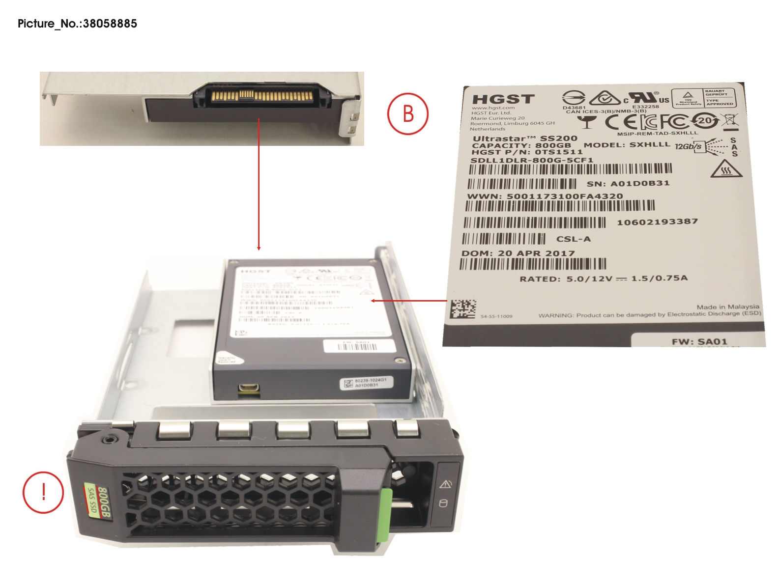 SSD SAS 12G 800GB MIXED-USE 3.5 H-P EP