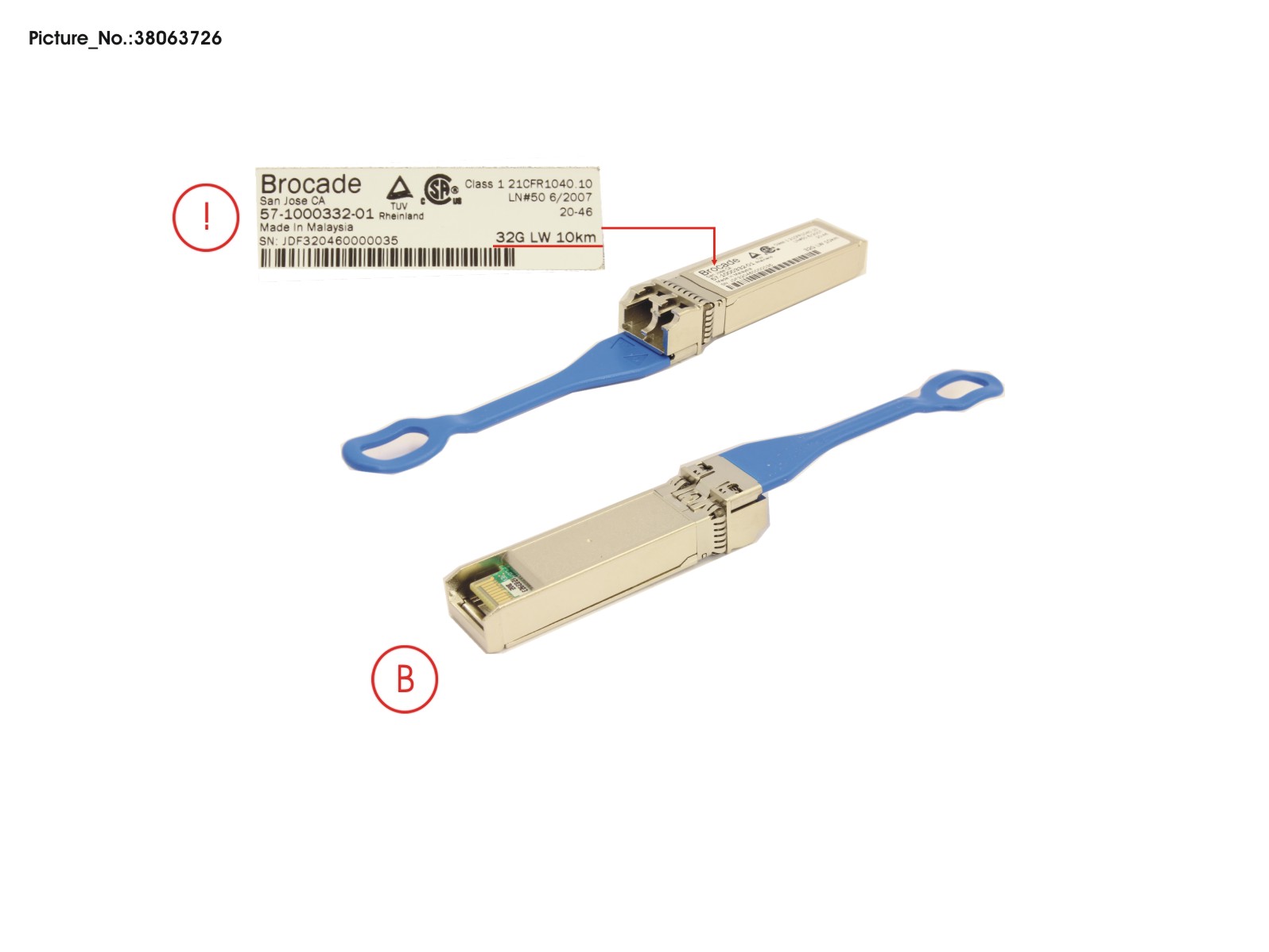 SFP+, LWL(SMF), 32GB/S, 10KM, 1-PACK