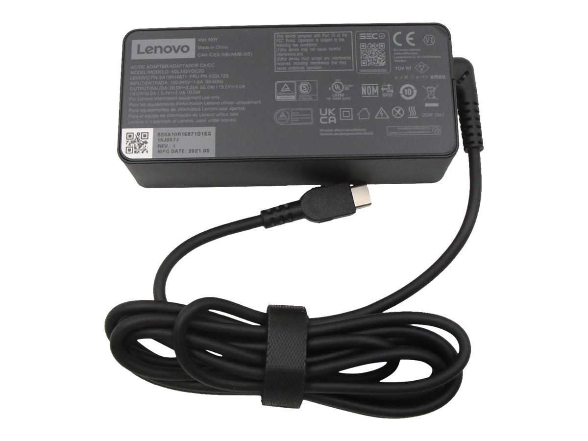 LENOVO 02DL125 Netzteil 65 Watt USB-C - Original LENOVO 02DL125 Netzteil 65 Watt USB-C - Original