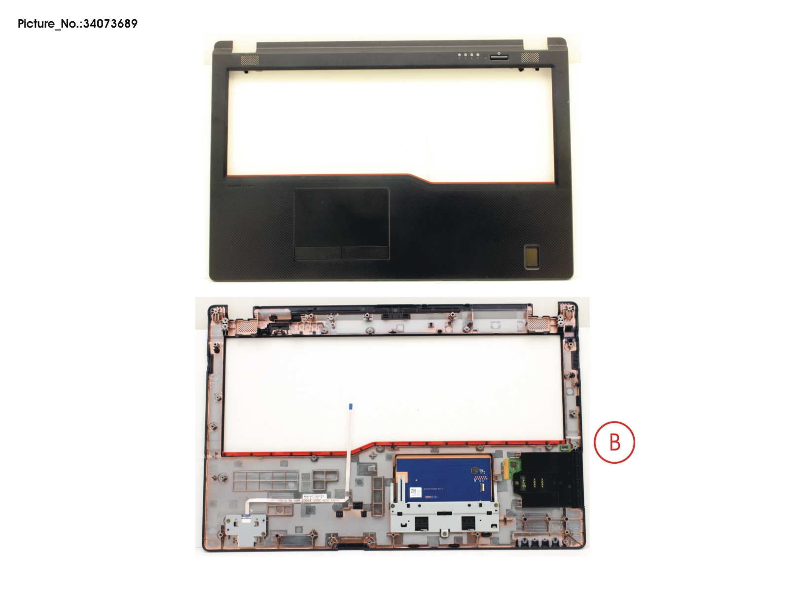 FUJITSU UPPER ASSY W/ SC, W/ FP