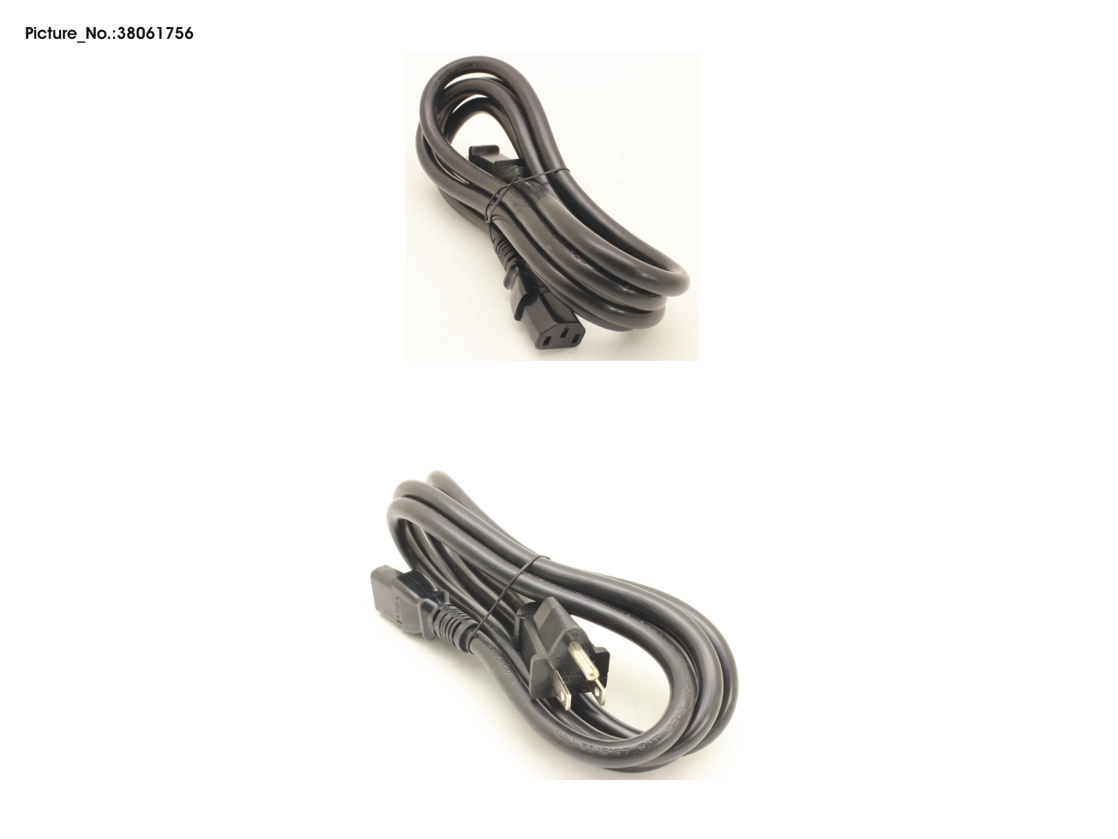 CABLE POWERCORD USA 15A, 1,8M, BLACK