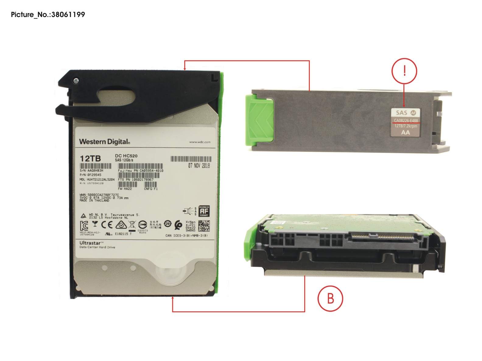 DX S4 HD-DE HD DRIVE 12TB 7.2K AF