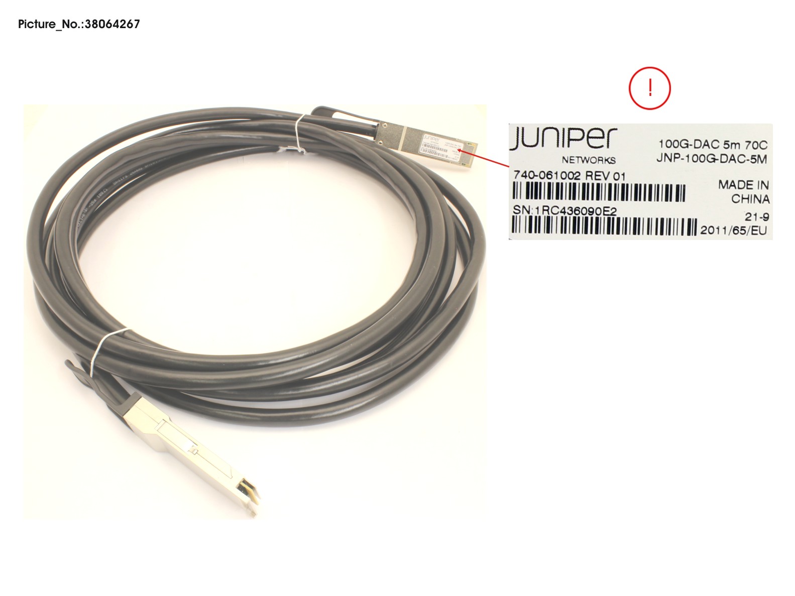 100G DIRECT ATTACHED CABLE(TWINAX, 5M, 1 100G DIRECT ATTACHED CABLE(TWINAX, 5M, 1