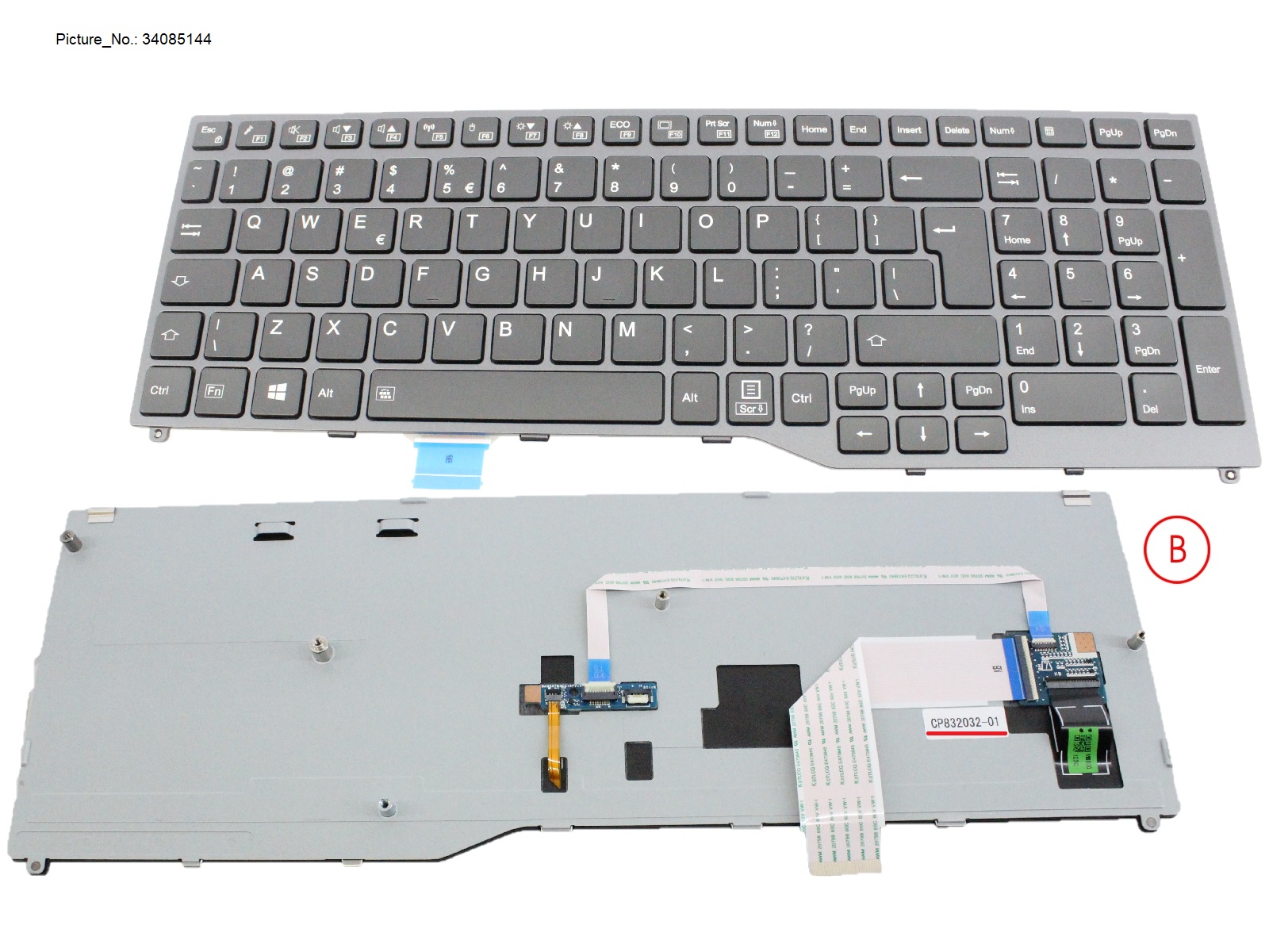 KEYBOARD BLACK W/ BL US KEYBOARD BLACK W/ BL US