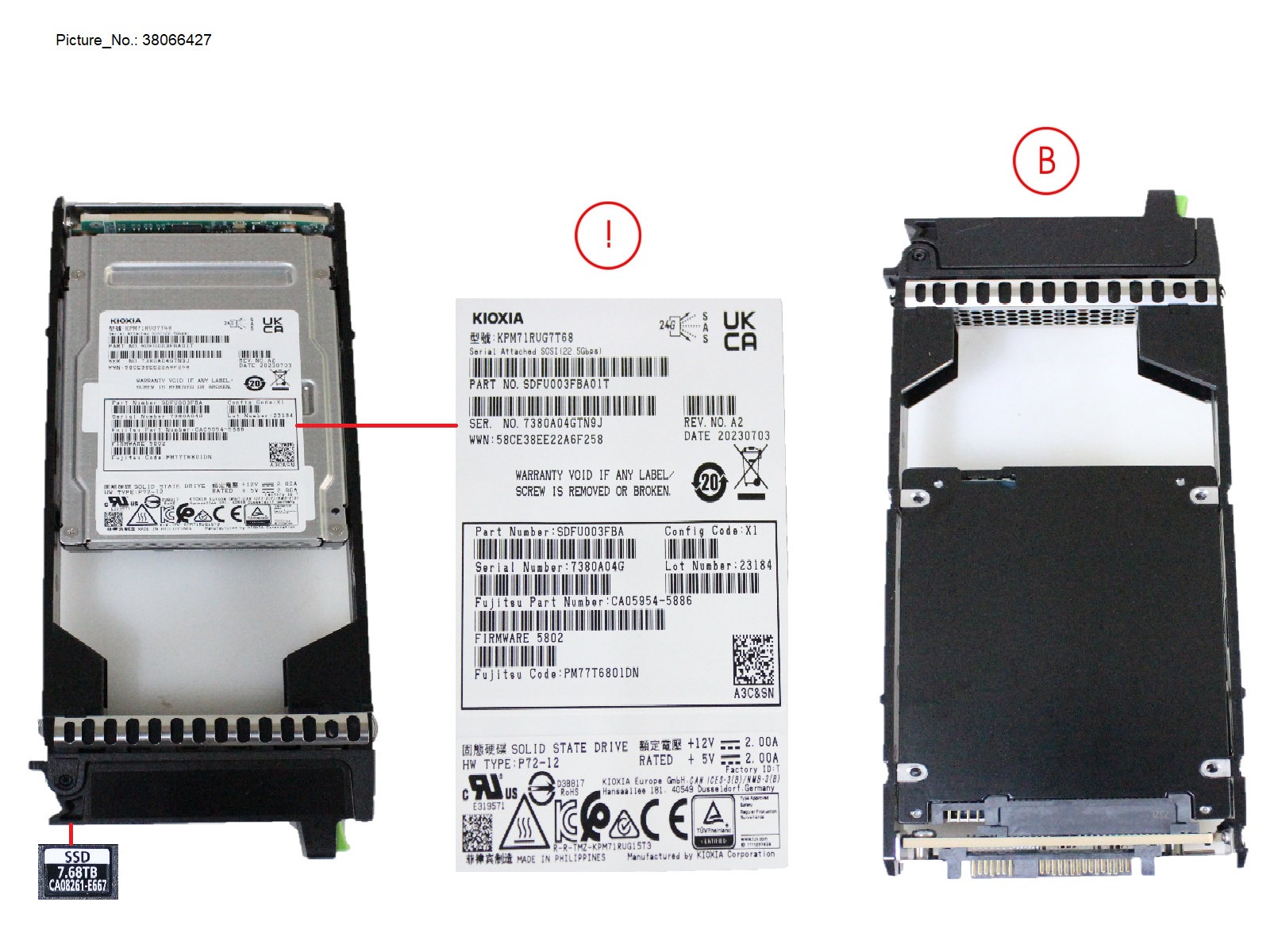 DX/AF SSD SAS 2.5 7.68TB 12G