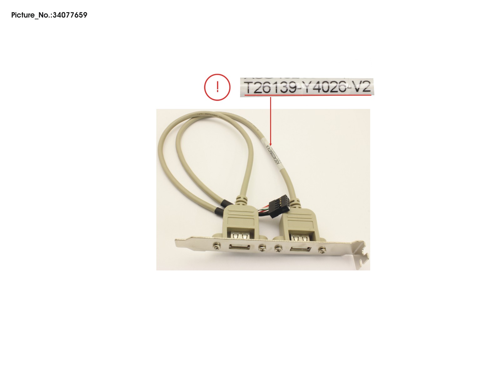 CABLE 2XUSB FH