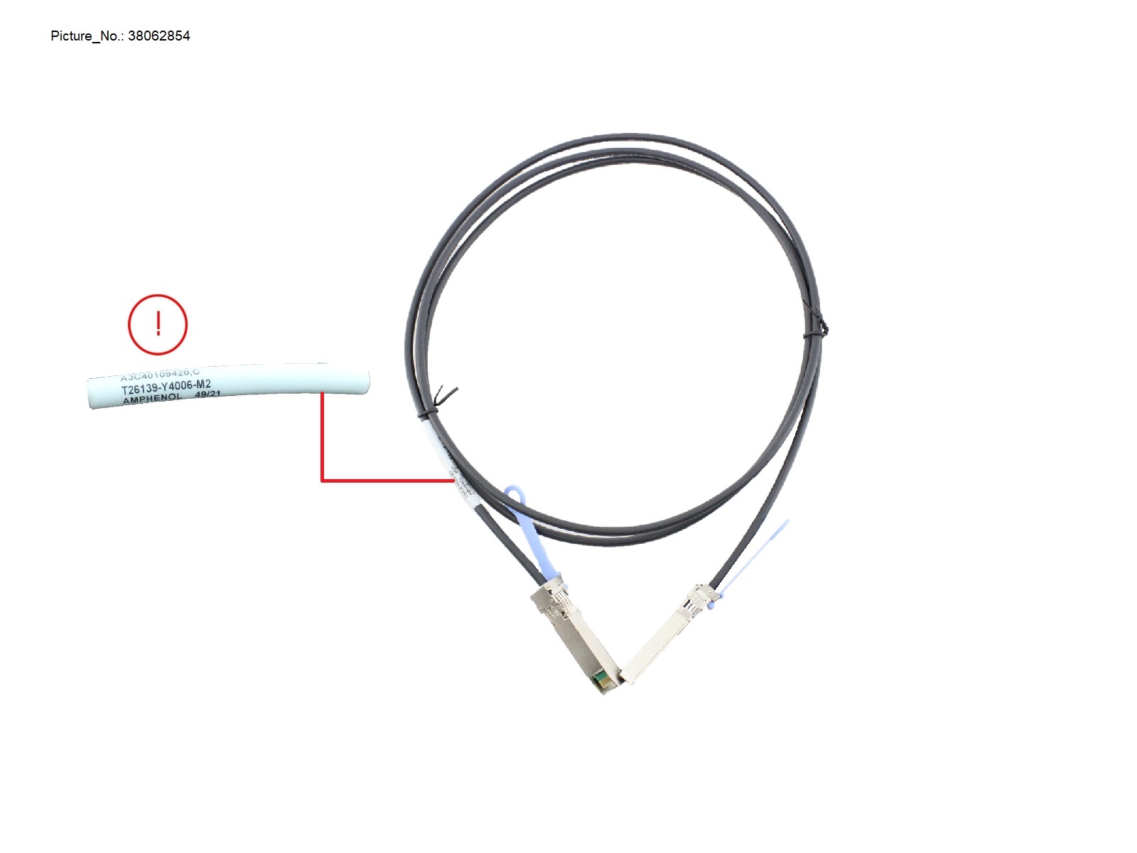 FUJITSU SFP+ ACTIVE TWINAX CABLE FUJITSU 2M