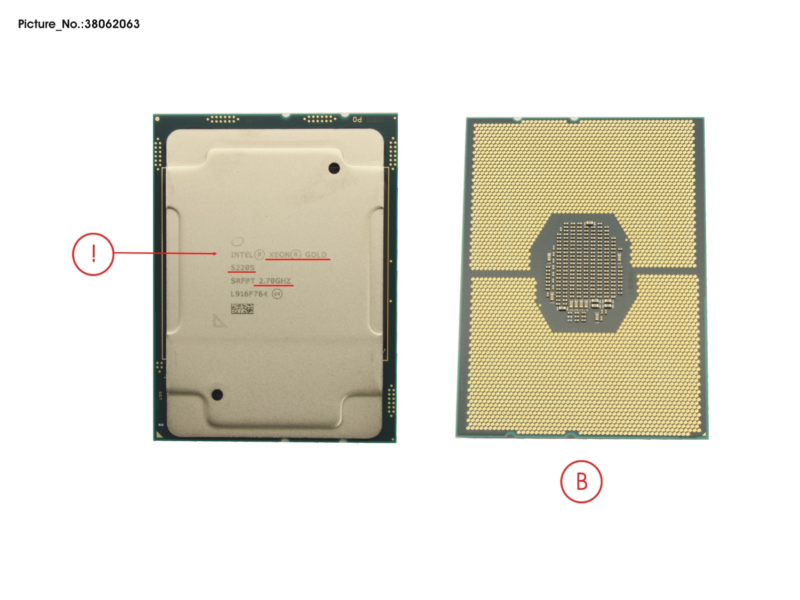 CPU INTEL XEON GOLD 5220S - 2700 125W