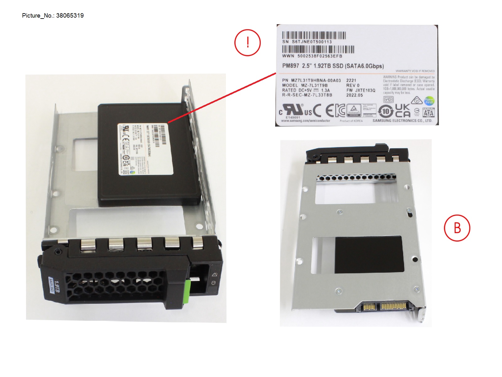 SSD SATA 6G 1.92TB MU LFF