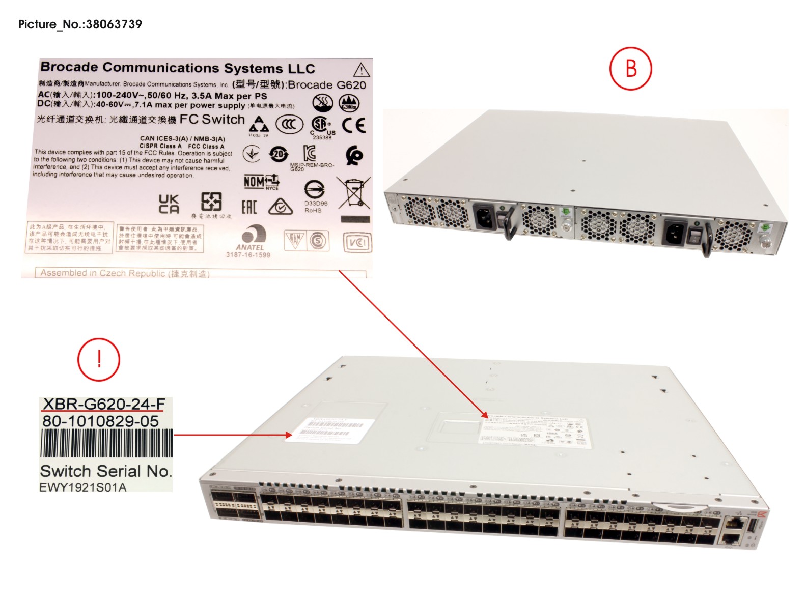 BROCADE G620, 24P, NPSAF, SPARE