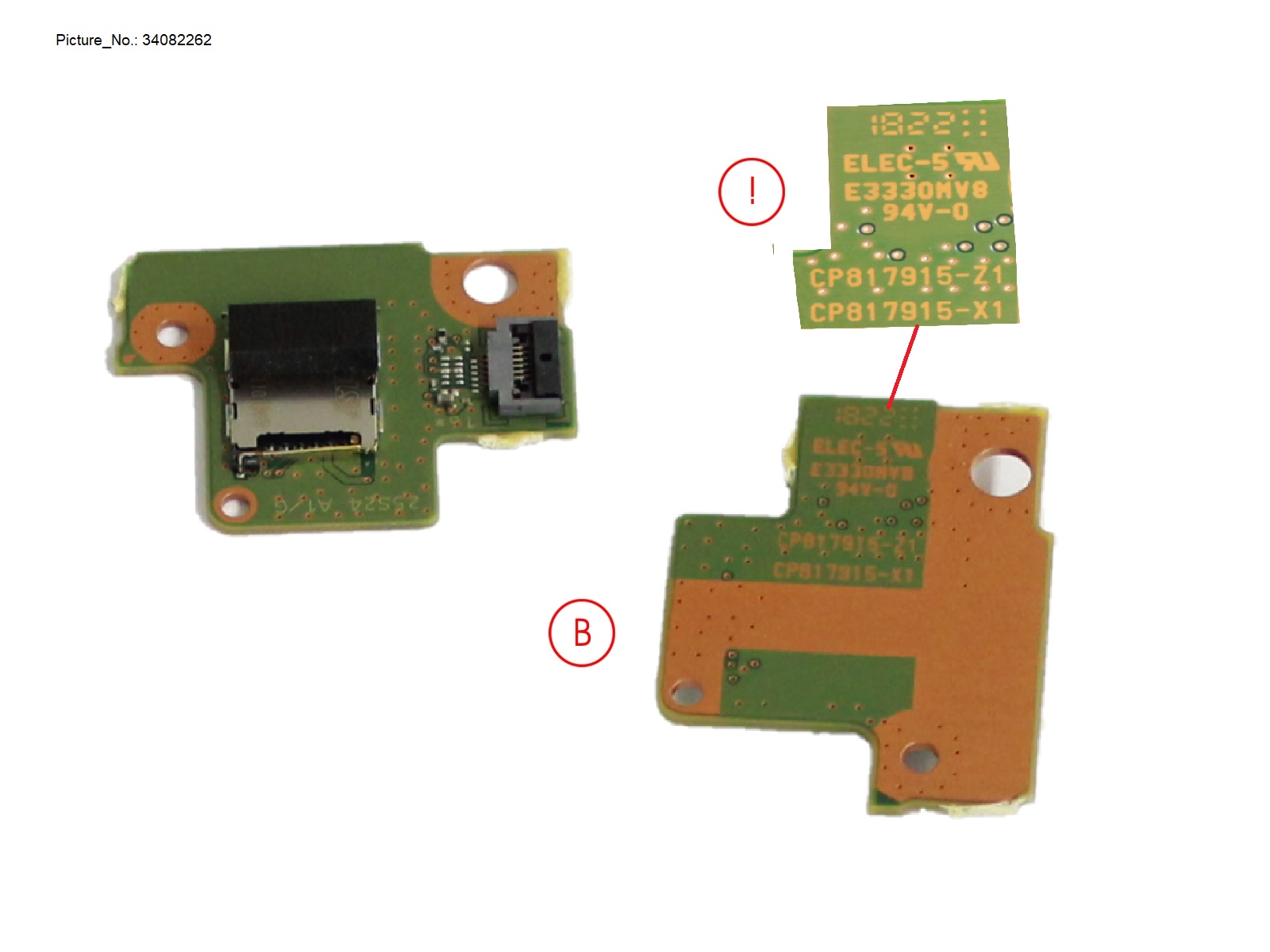 SUB BOARD, SIM CARD SUB BOARD, SIM CARD