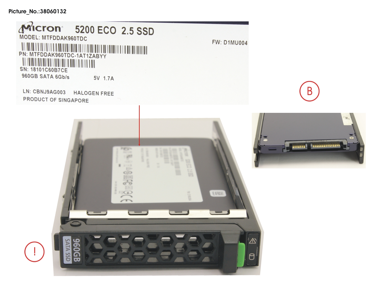 SSD SATA 6G 960GB READ-INT. 2.5 H-P EP