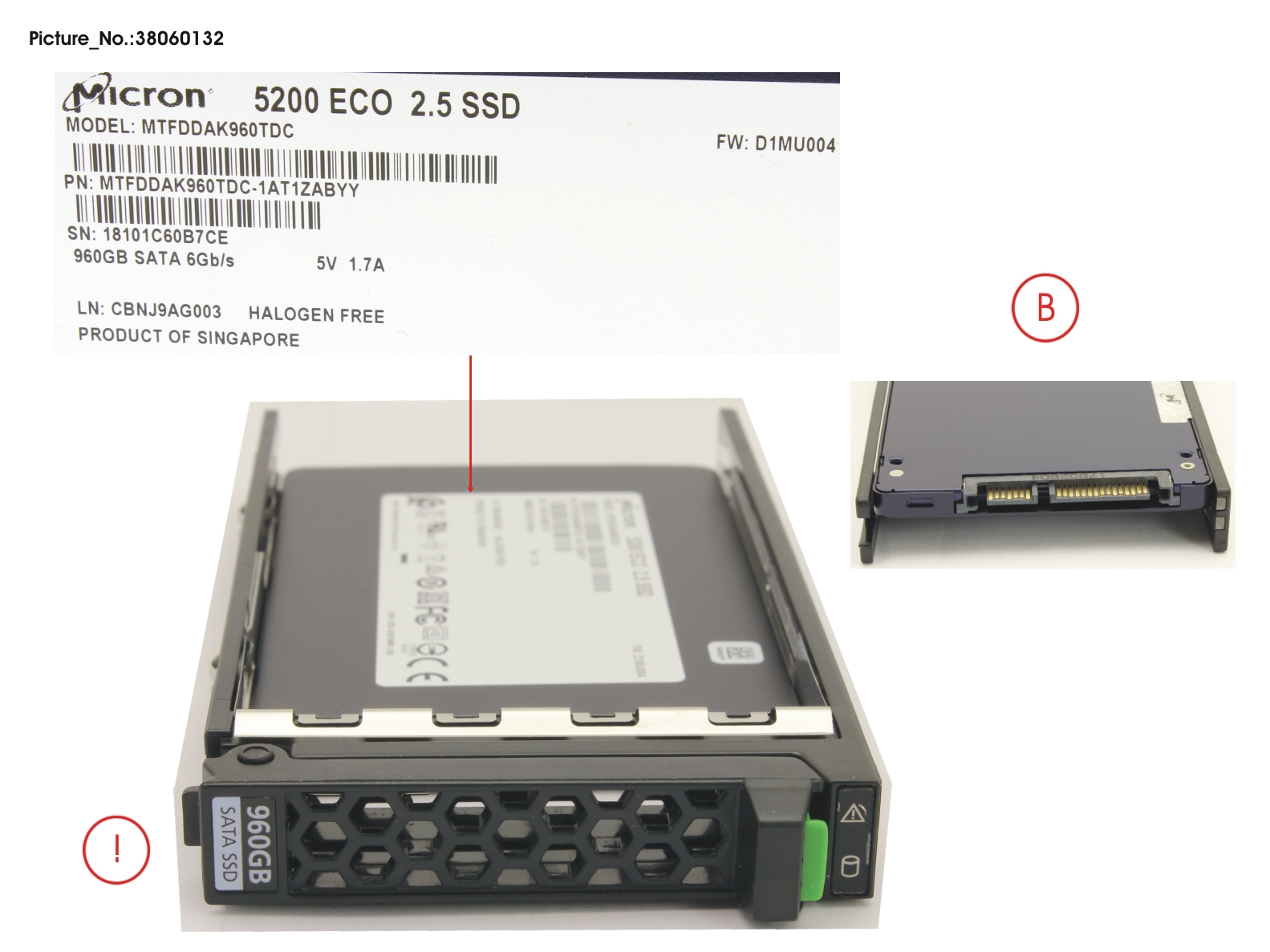 SSD SATA 6G 960GB READ-INT. 2.5 H-P EP SSD SATA 6G 960GB READ-INT. 2.5 H-P EP
