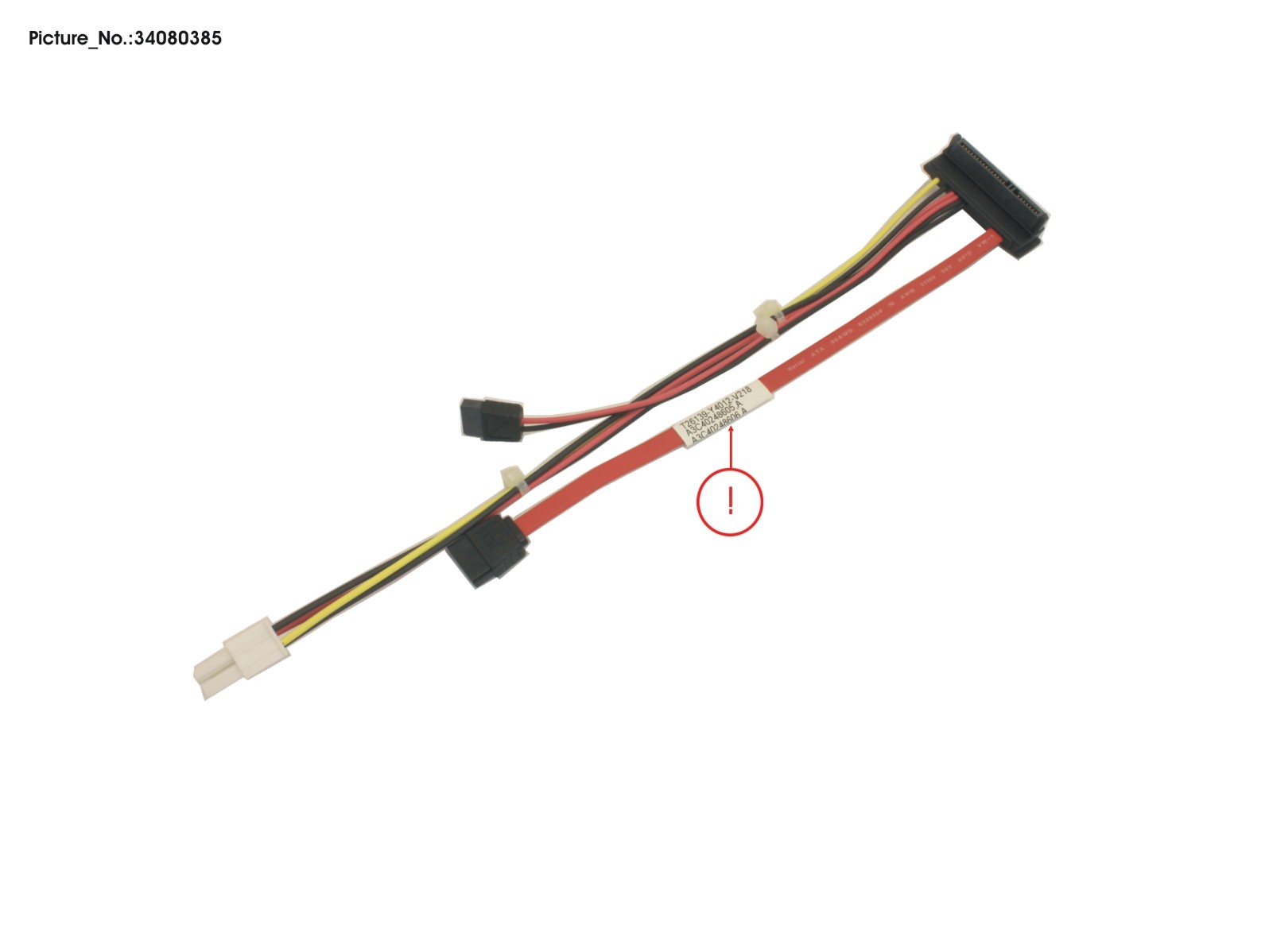 FUJITSU CABLE SATA 1D_2P E