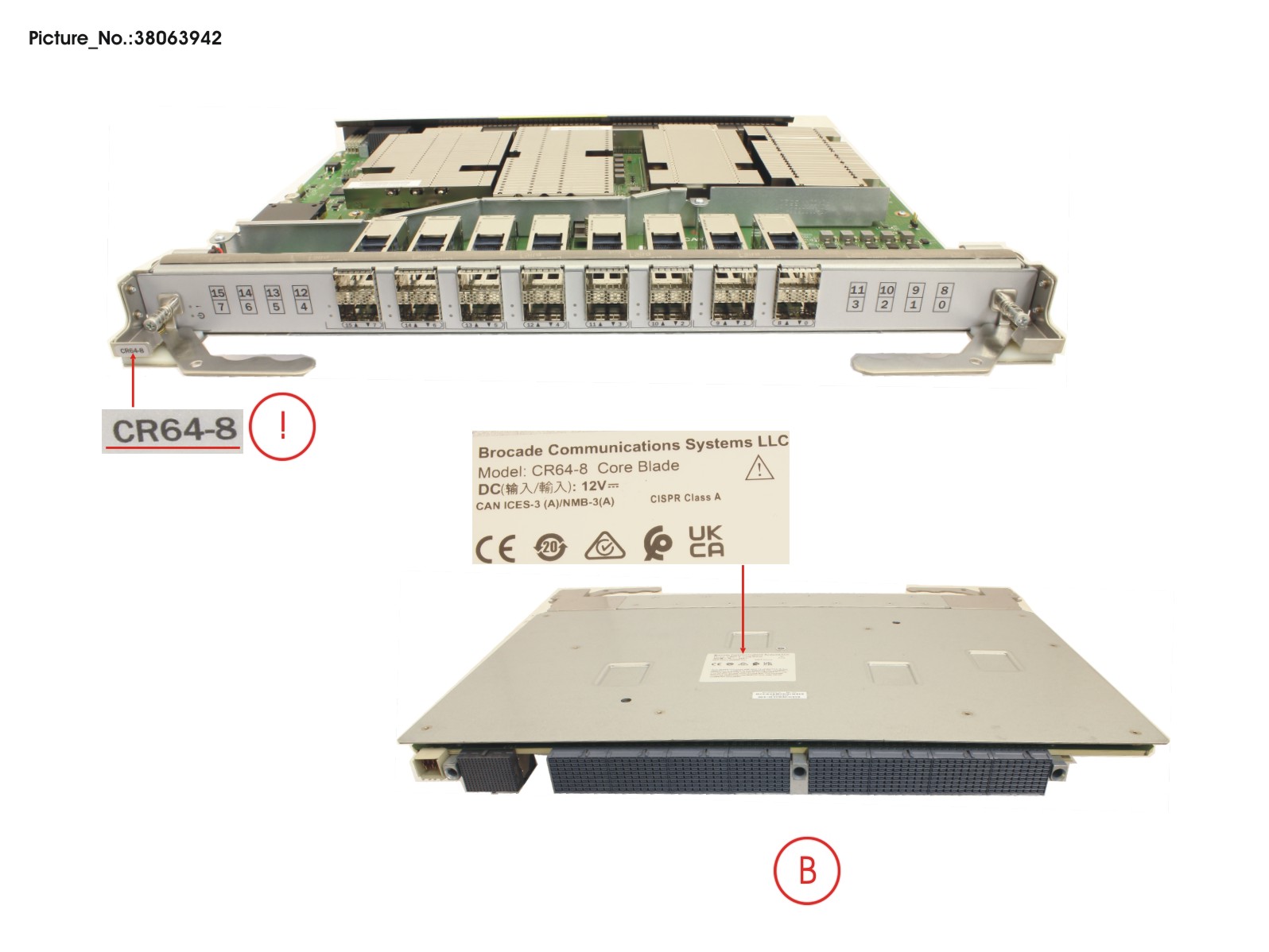 FRU,X7-8 CORE ROUTING BLADE,BR