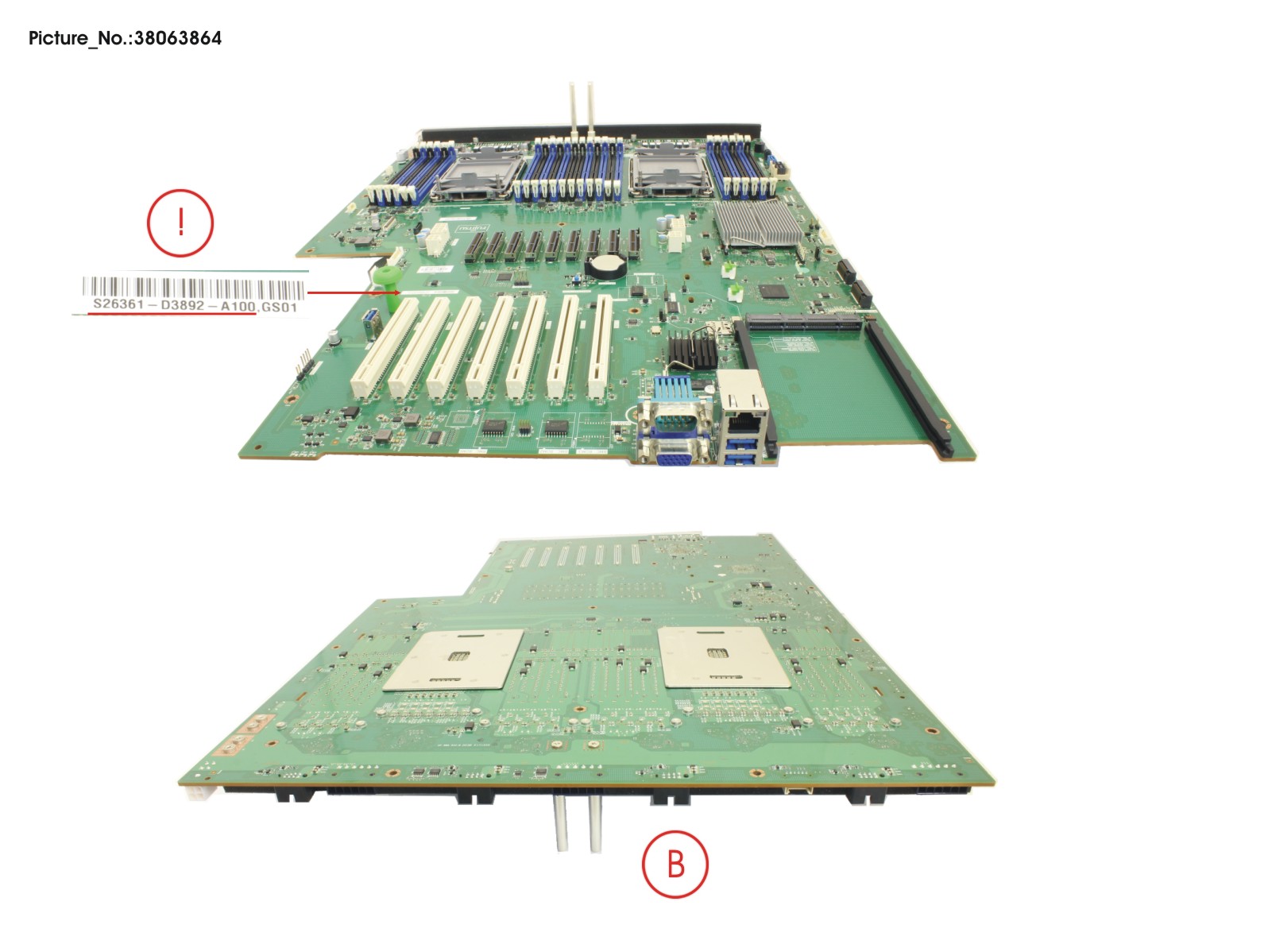 FUJITSU MB BOTTOM D3892-A RX4770M6