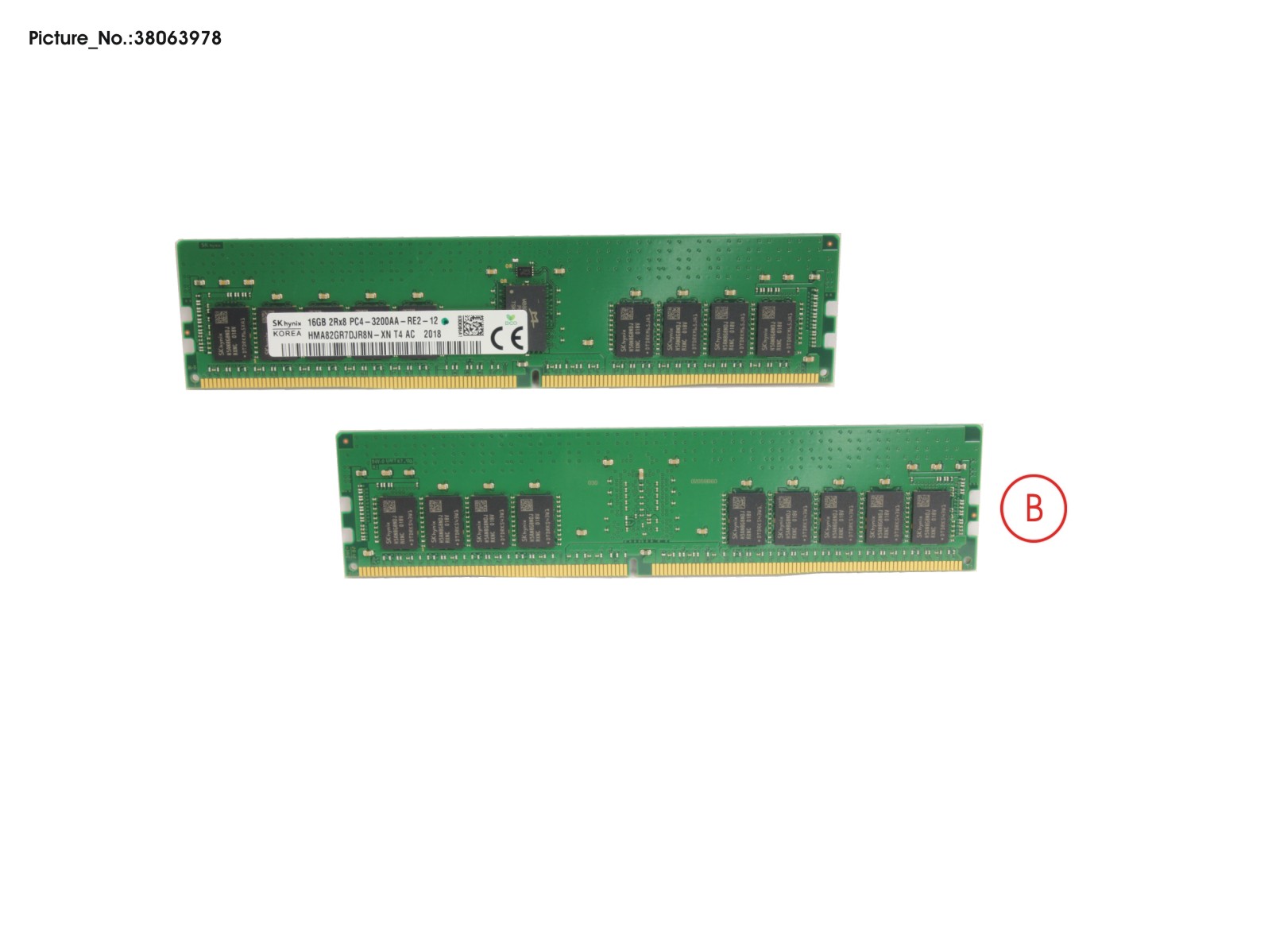 16GB (1X16GB) 2RX8 DDR4-3200 R ECC