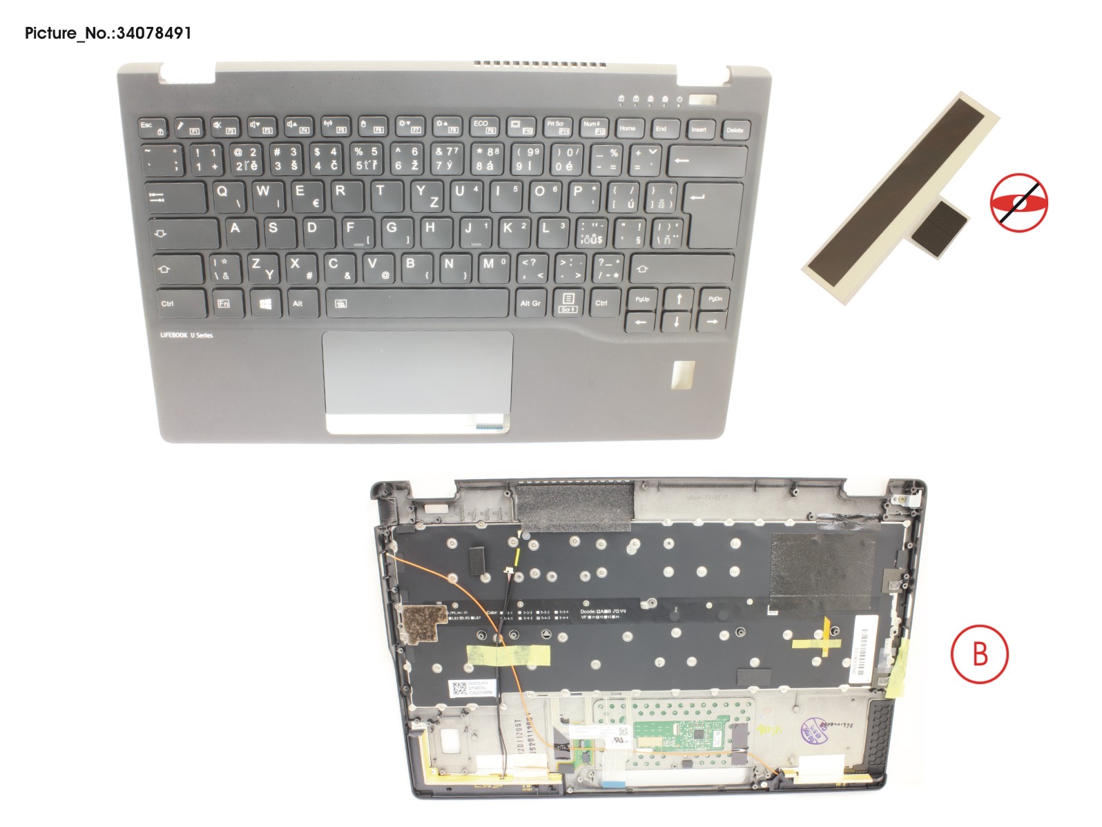 UPPER ASSY INCL. KB CZECH W/FP(TBT)4G UPPER ASSY INCL. KB CZECH W/FP(TBT)4G