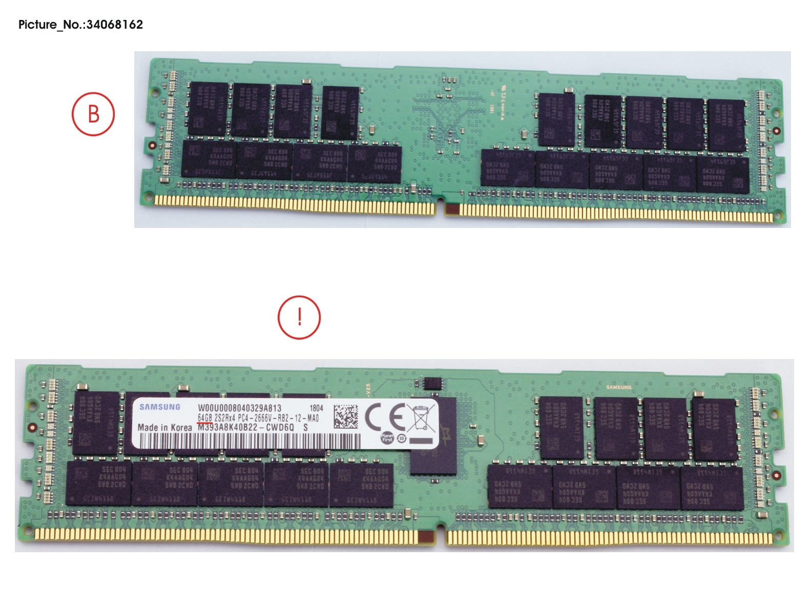 MEMORY 64GB DDR4-2400R2 RG 3DS