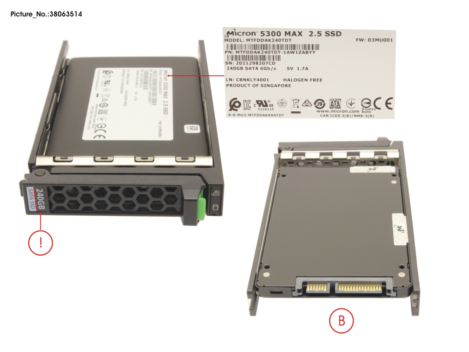 FUJITSU SSD SATA 6G 240GB MU SFF SLIM