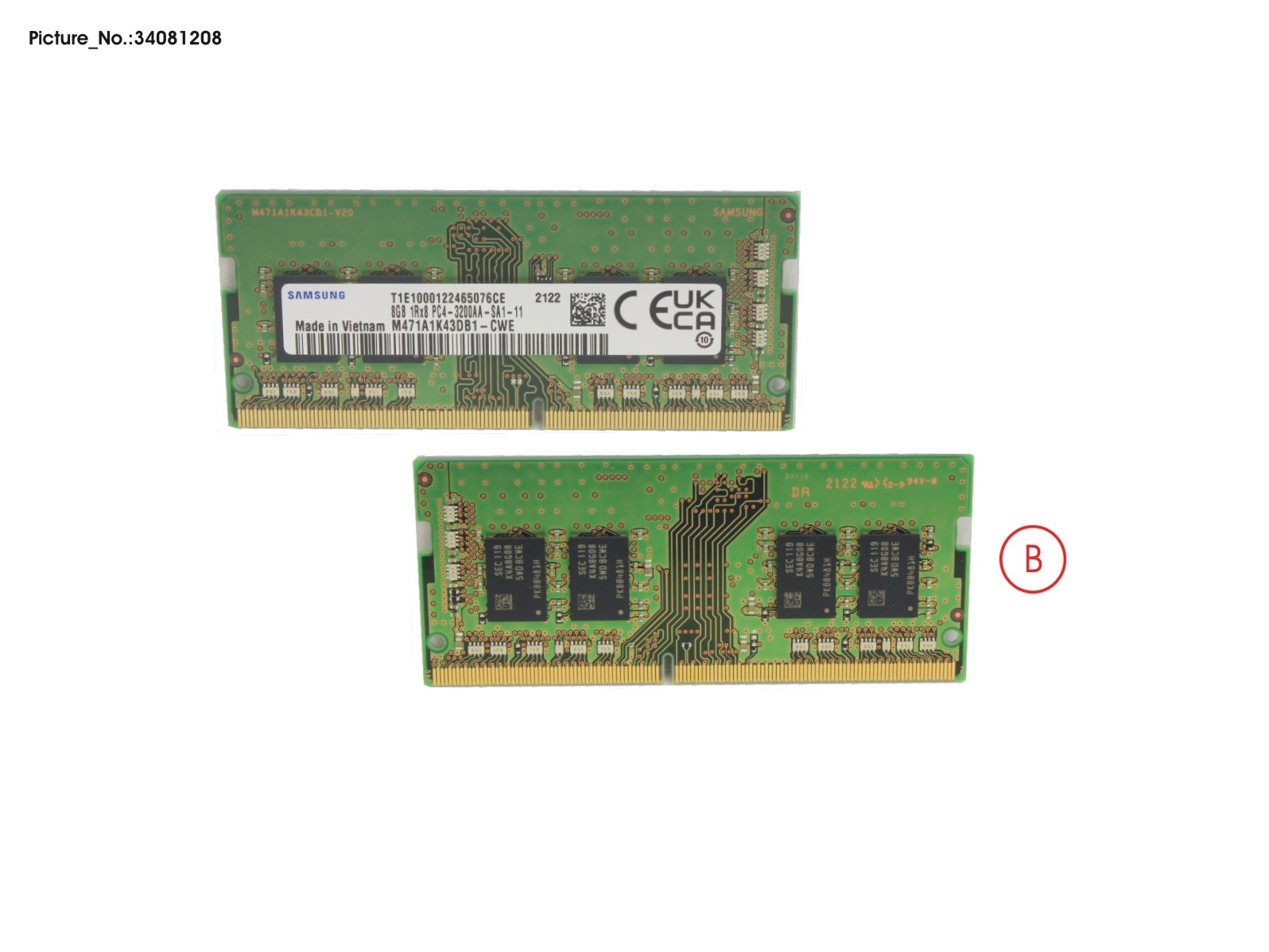 MEMORY 8GB DDR4-3200