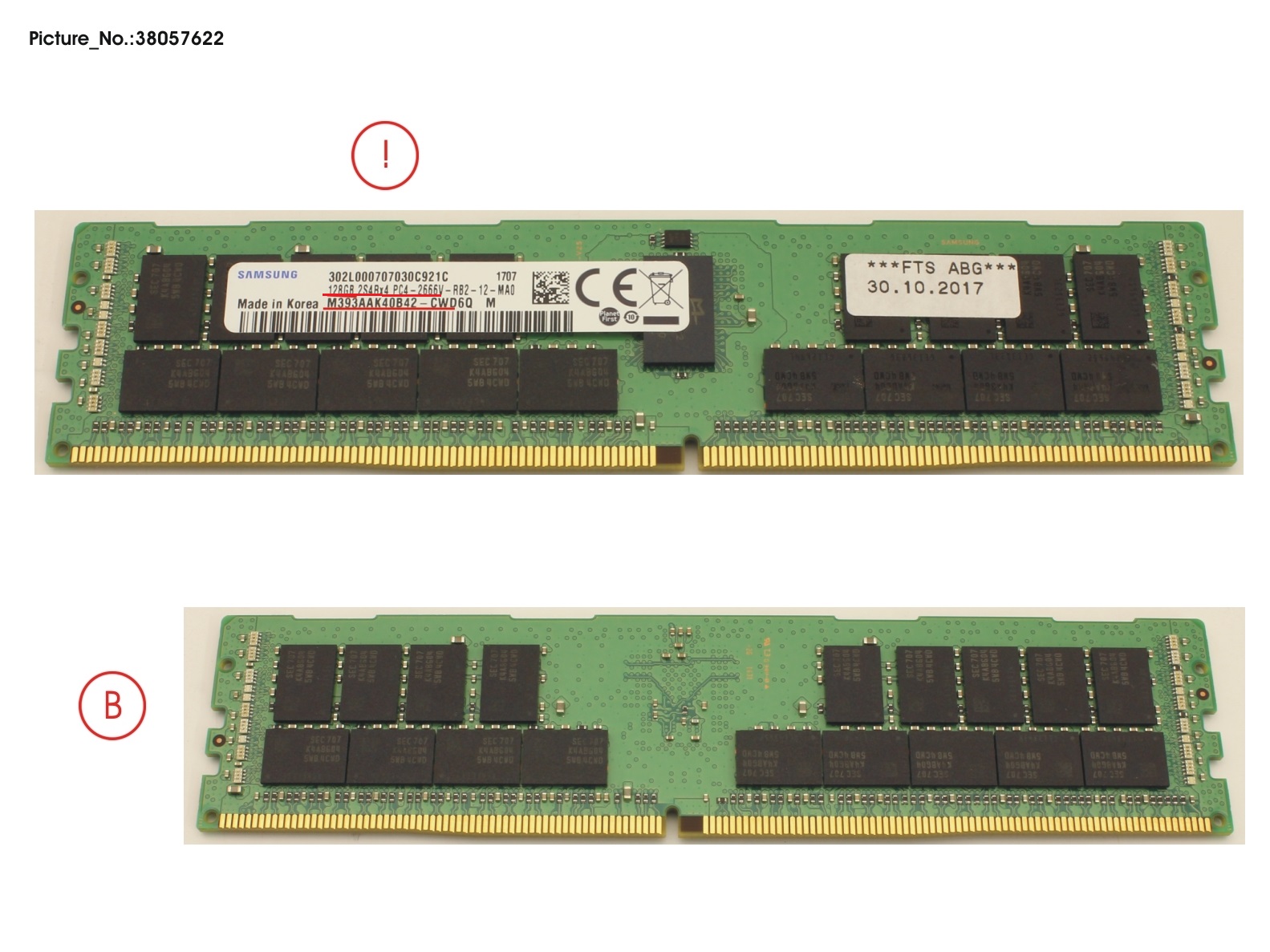 FUJITSU 128GB (1X128GB) 8RX4 DDR4-2666 3DS ECC FUJITSU 128GB (1X128GB) 8RX4 DDR4-2666 3DS ECC