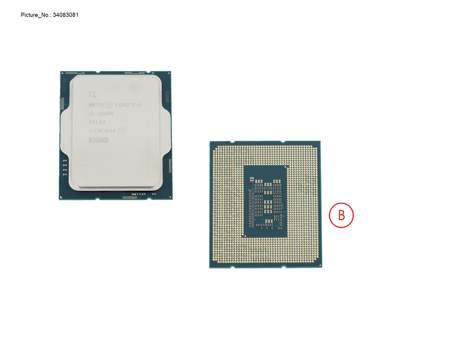 CPU INTEL CORE I3-12100 3,3 GHZ 60W